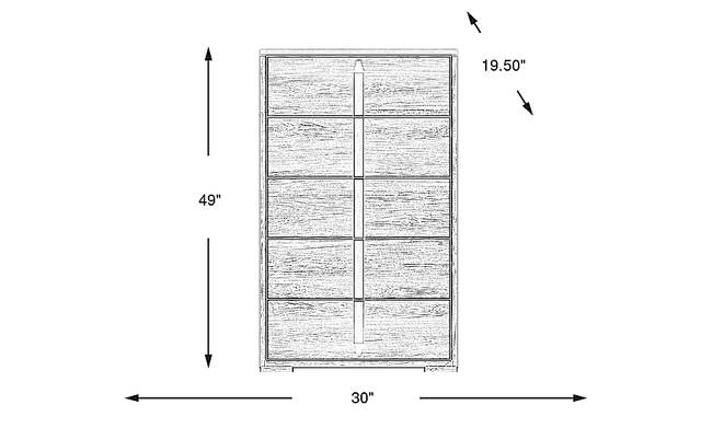 Dimension Image. Please refer to the Dimension Tab on this page for dimension details.