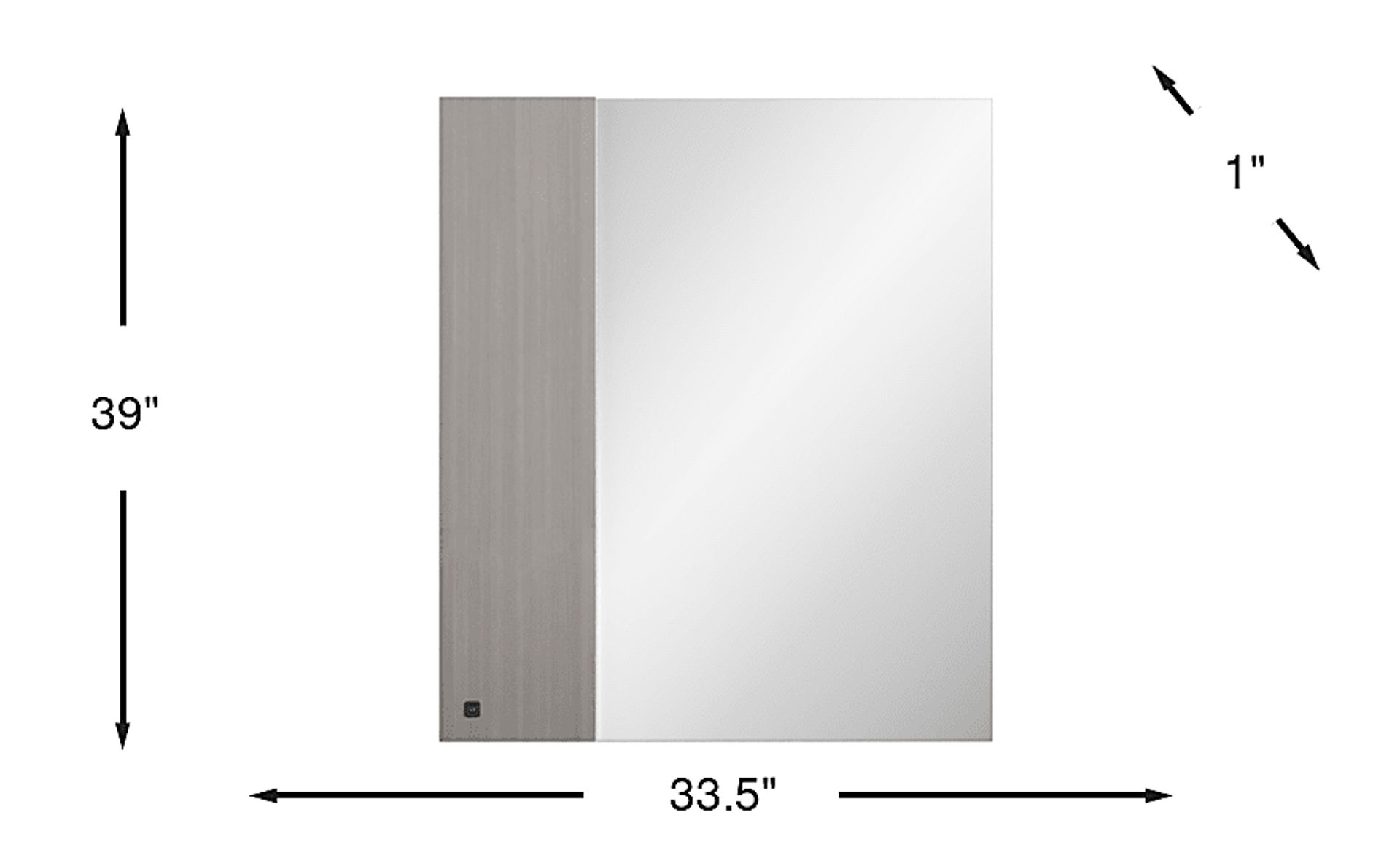 Dimension Image. Please refer to the Dimension Tab on this page for dimension details.