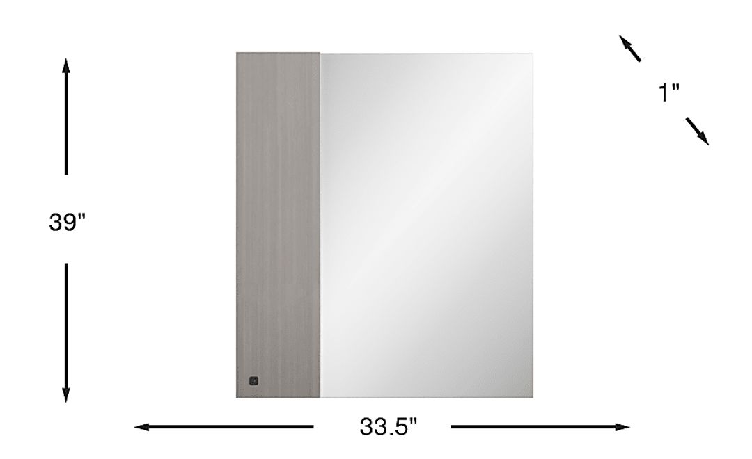 Kids Park Peak Gray Mirror