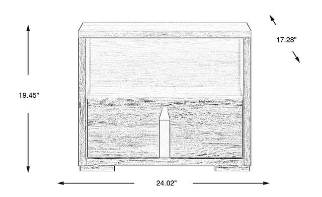 Dimension Image. Please refer to the Dimension Tab on this page for dimension details.