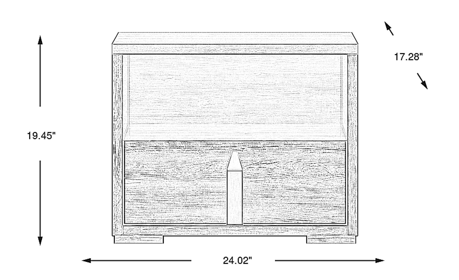 Dimension Image. Please refer to the Dimension Tab on this page for dimension details.