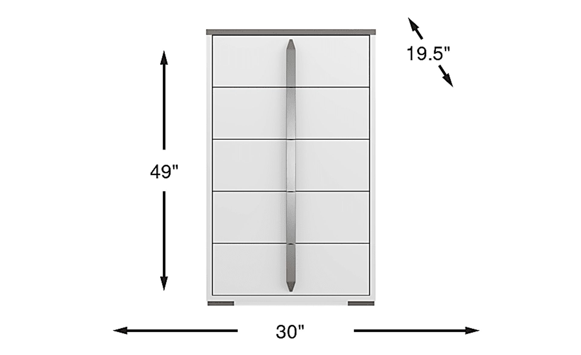 Dimension Image. Please refer to the Dimension Tab on this page for dimension details.