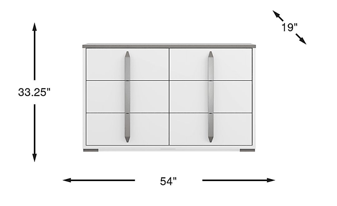 Kids Park Peak White Dresser