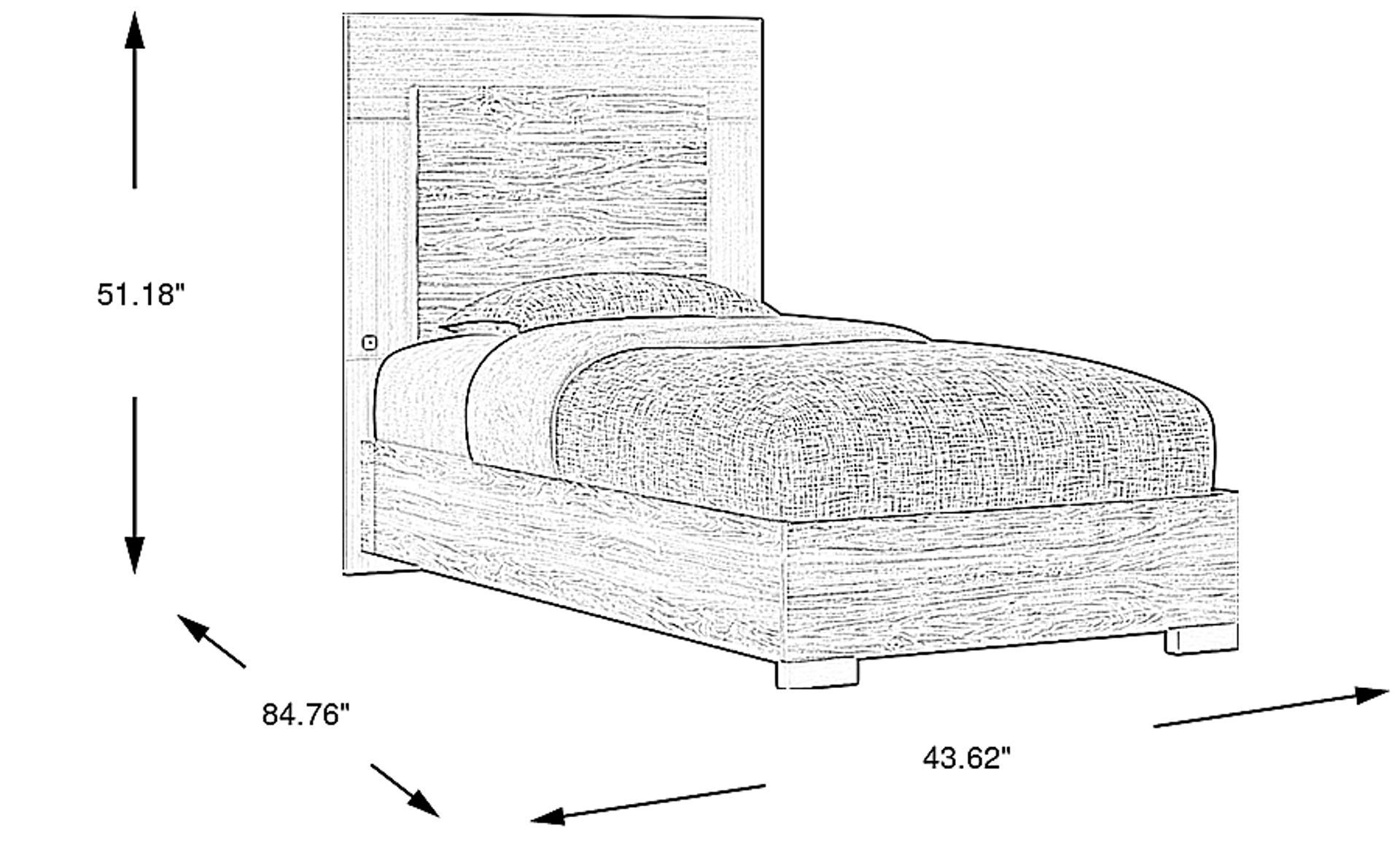 Dimension Image. Please refer to the Dimension Tab on this page for dimension details.