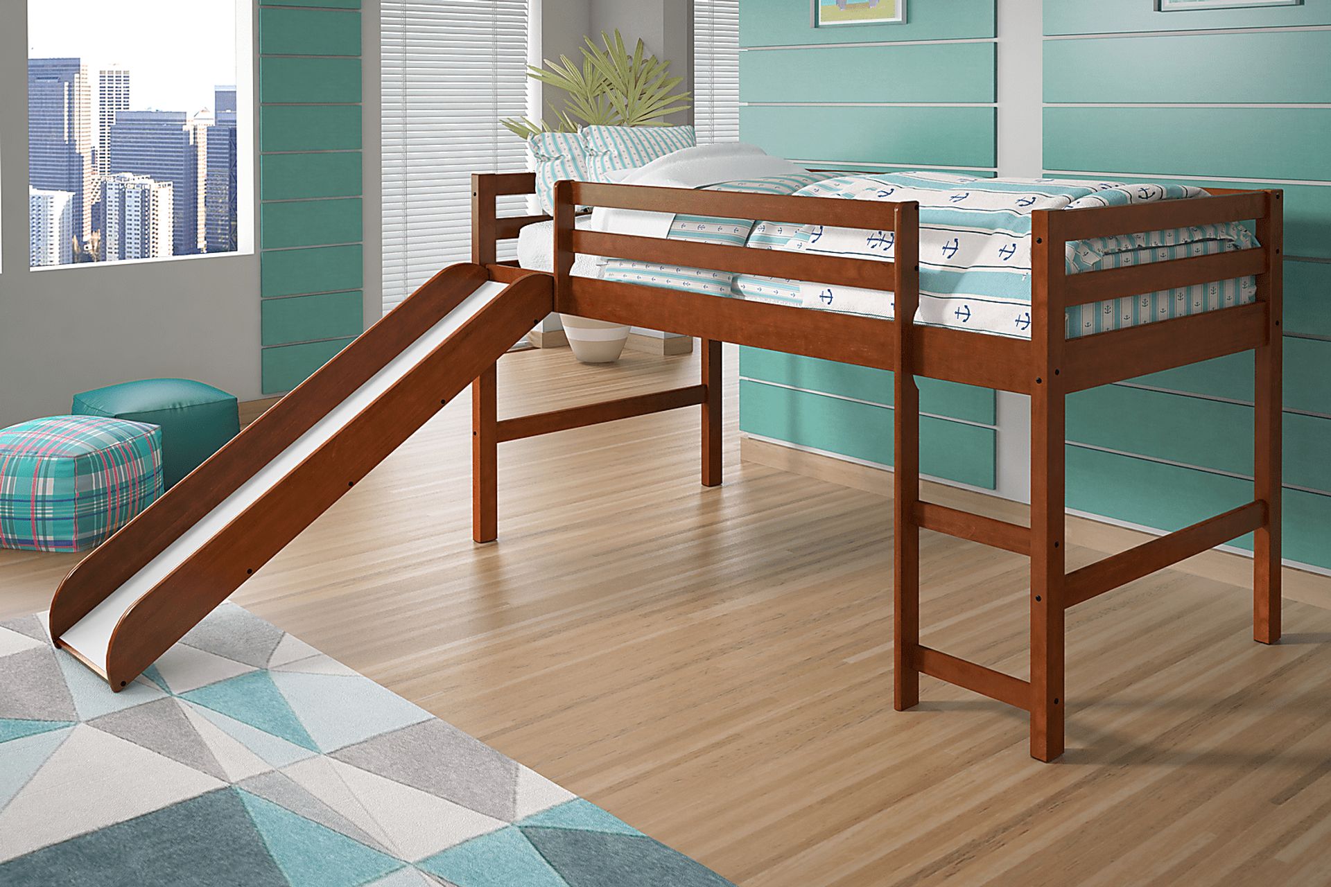 Kids Parman Espresso Twin Loft Bed - Image 2