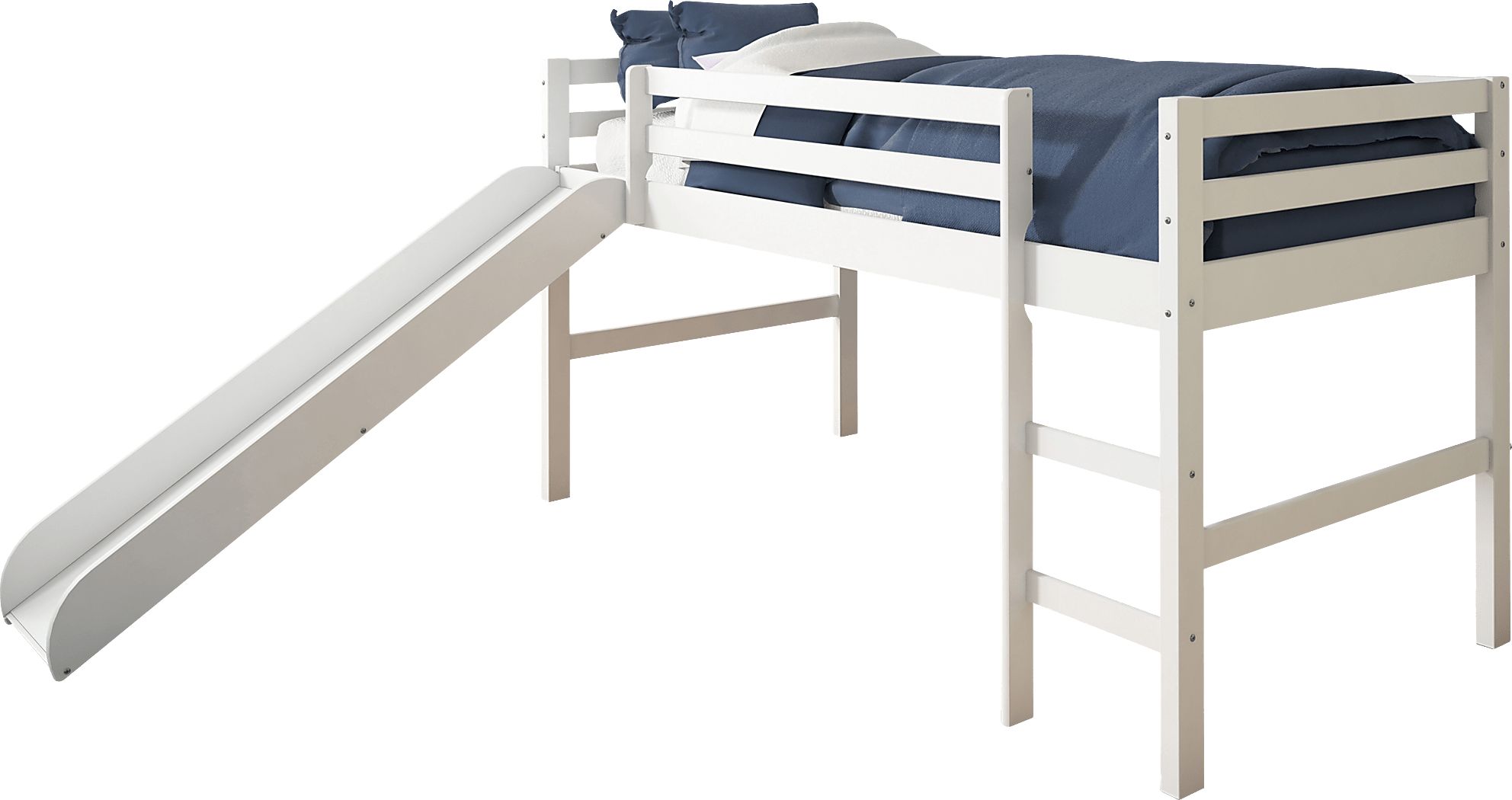 Kids Parman White Twin Loft Bed
