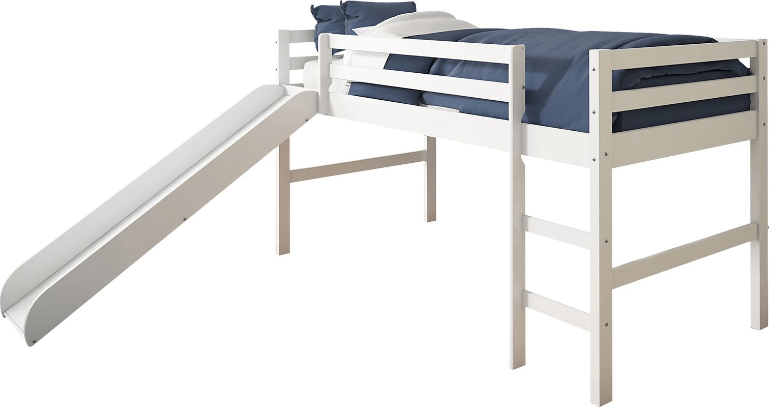 Kids Parman White Twin Loft Bed