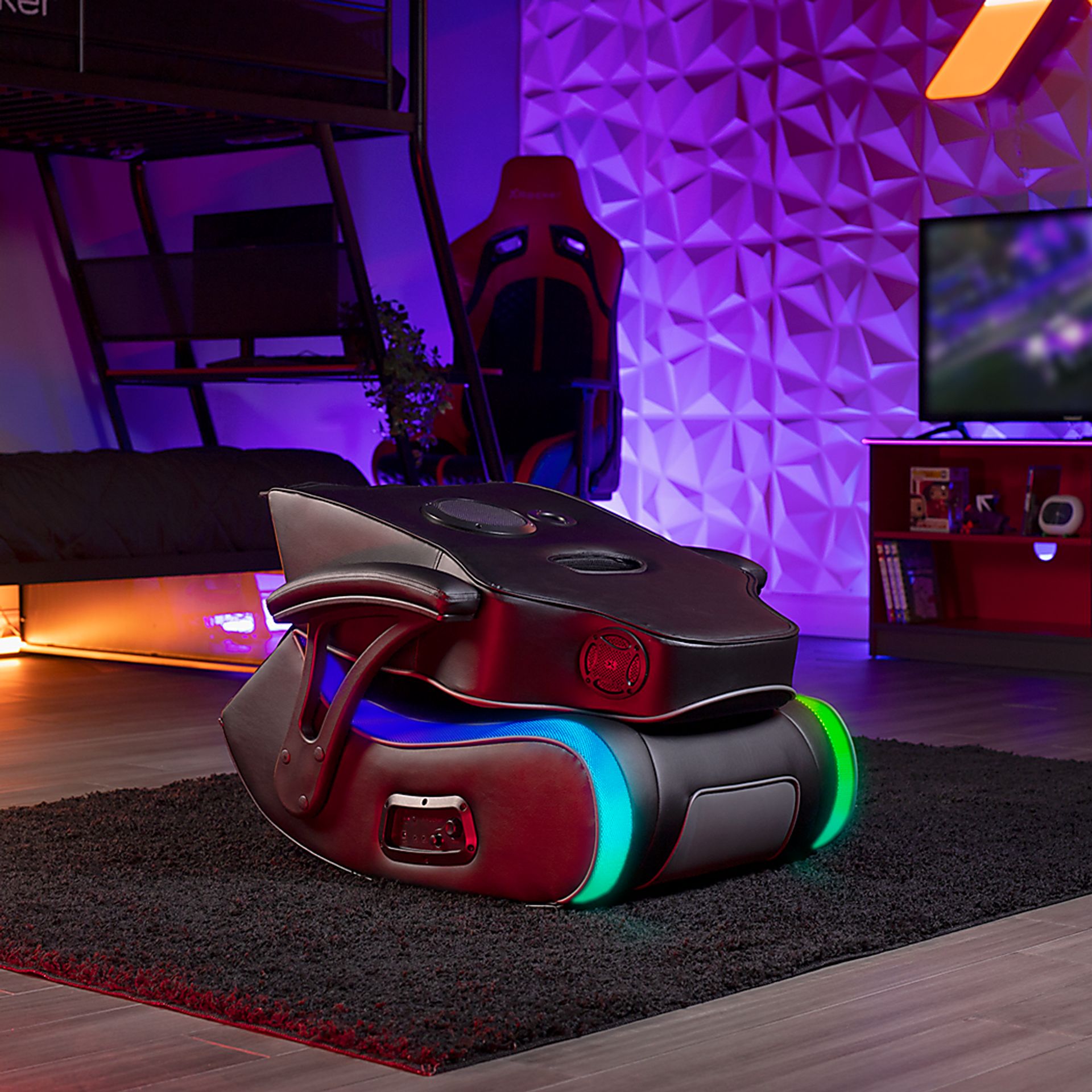 Kids Parwig Black RGB Gaming Rocker - Image 4