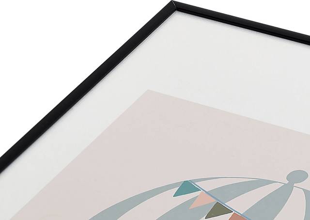 Kids Pastel Balloon Beige Metal Framed Print - Thumbnail - Image 3