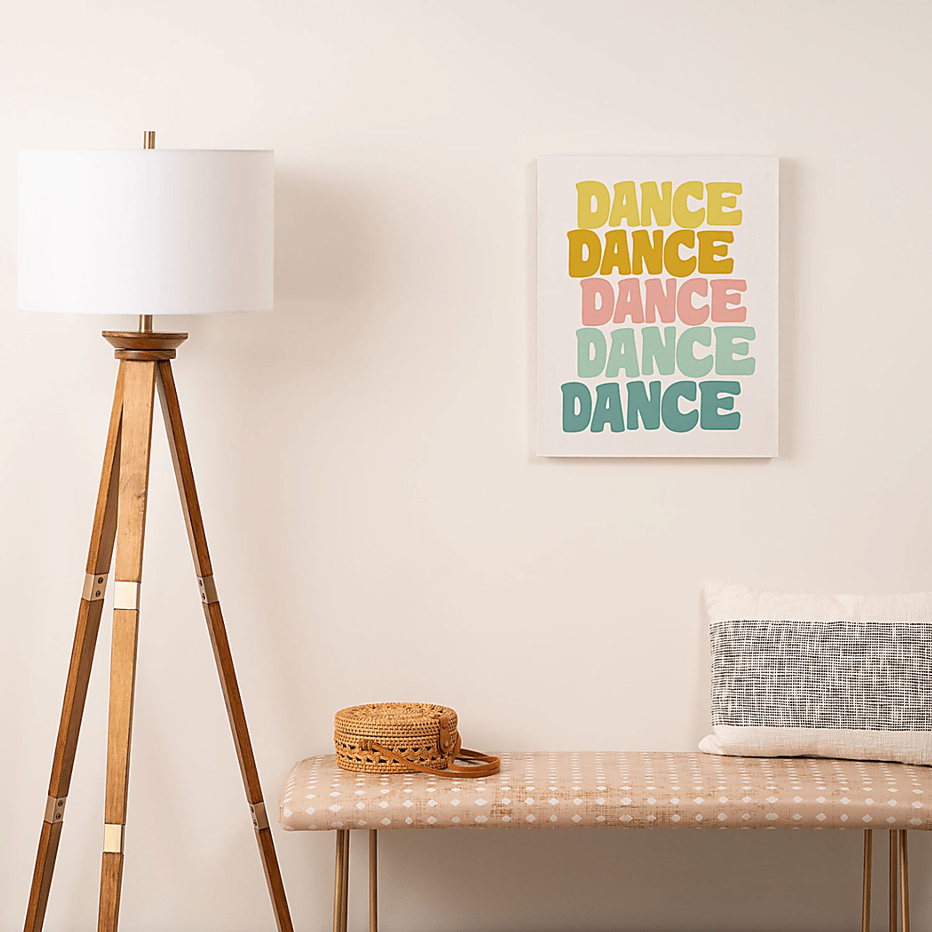 Kids Pastel Dance I White Artwork - Image 2