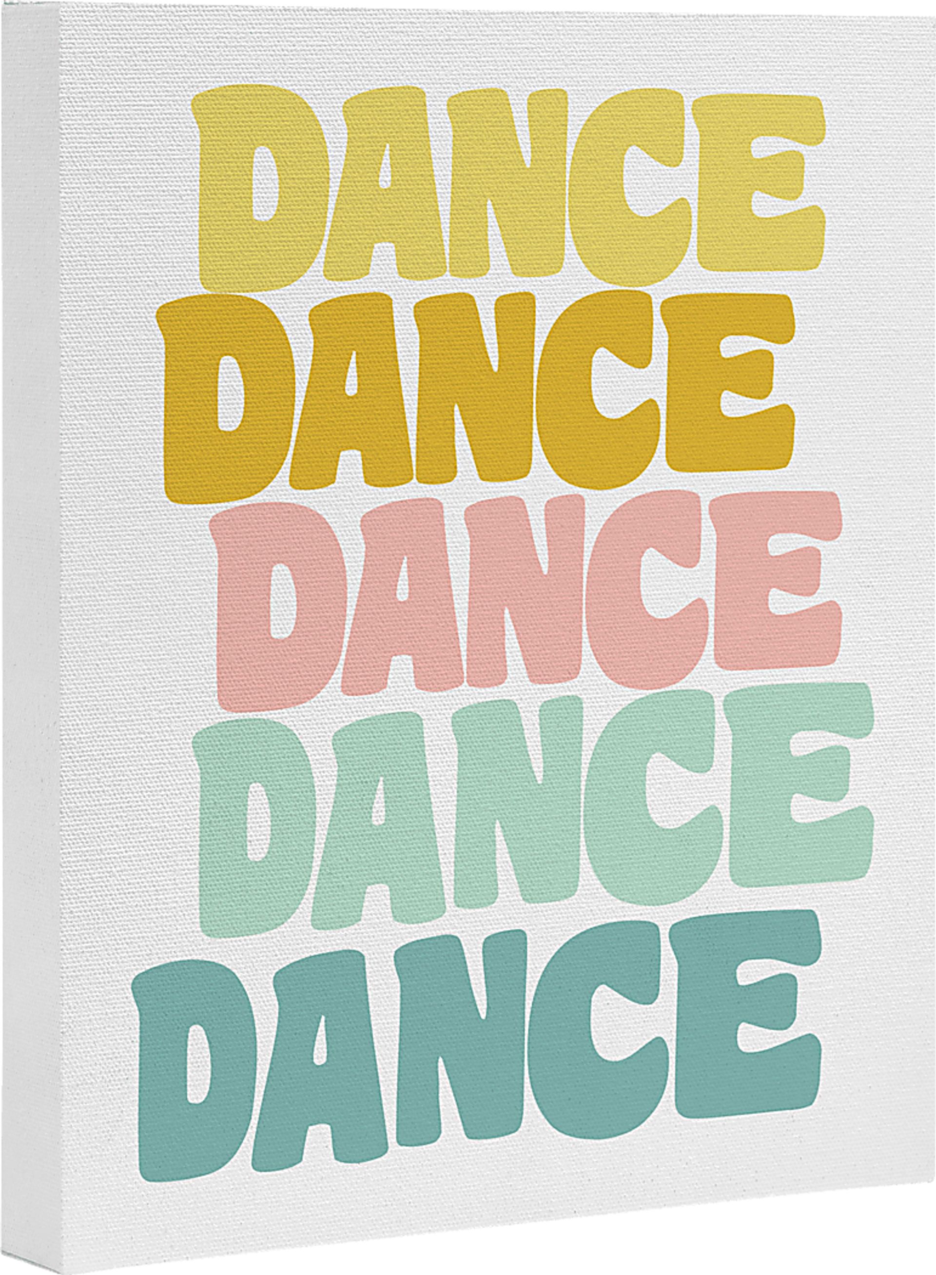 Kids Pastel Dance I White Artwork - Image 1