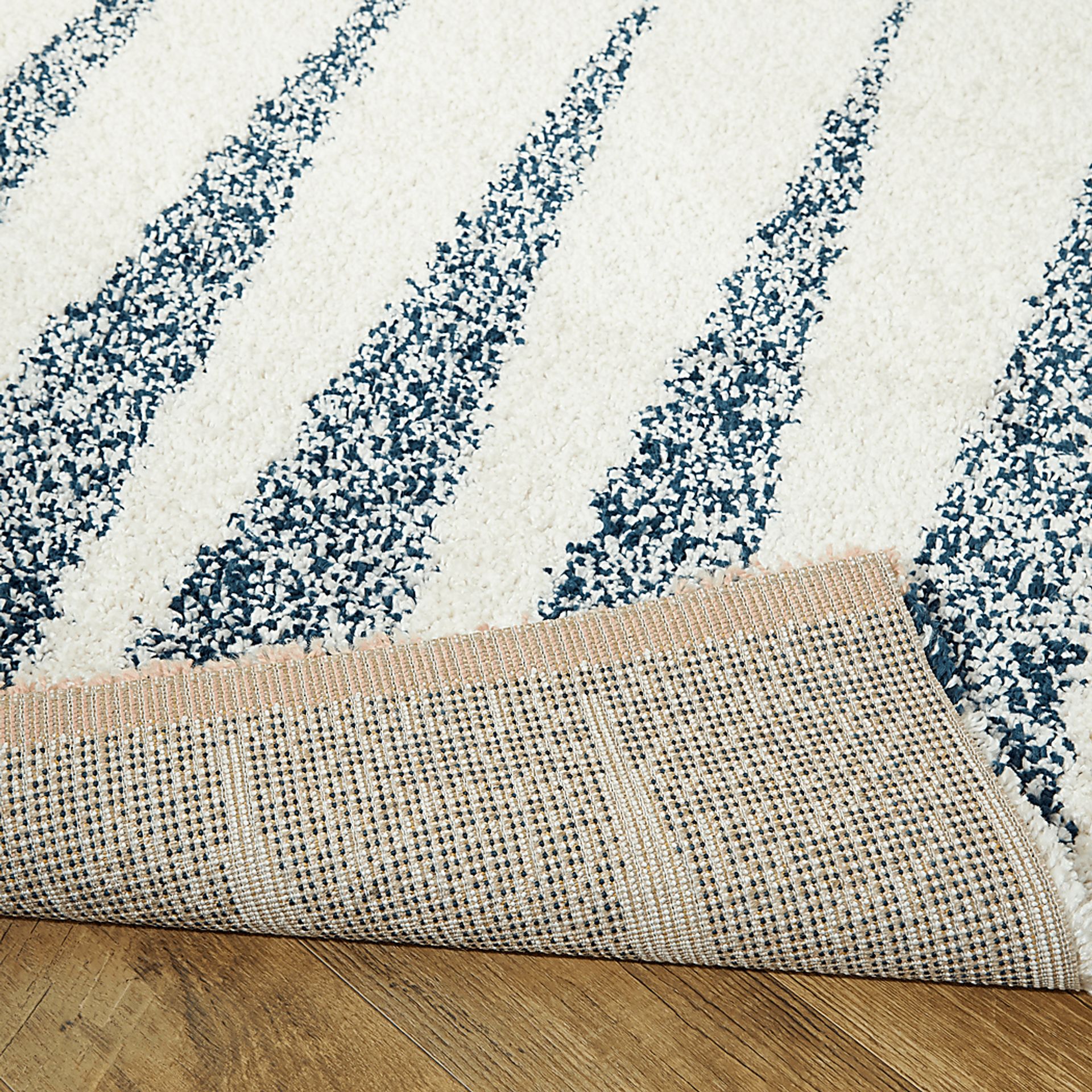 Kids Pastel Stripe Gray 7'10 x 10' Rug - Image 3