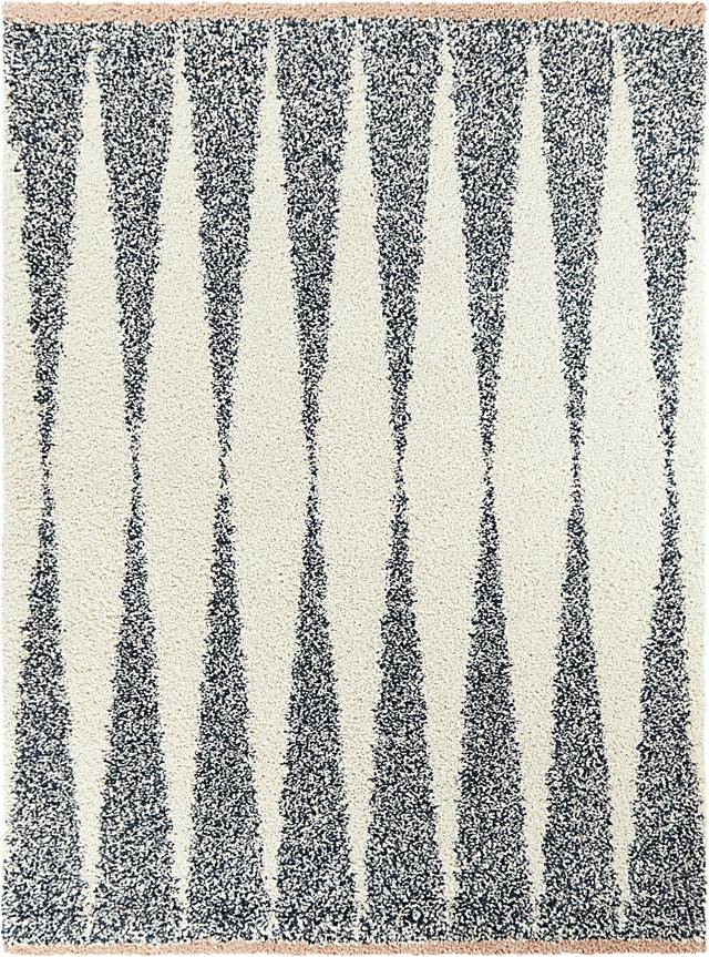 Kids Pastel Stripe Gray 7'10 x 10' Rug - Thumbnail - Image 1