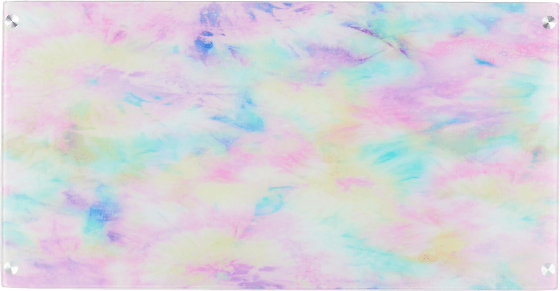 Kids Pastel Tie-Dye White Graphic Desk - Image 2