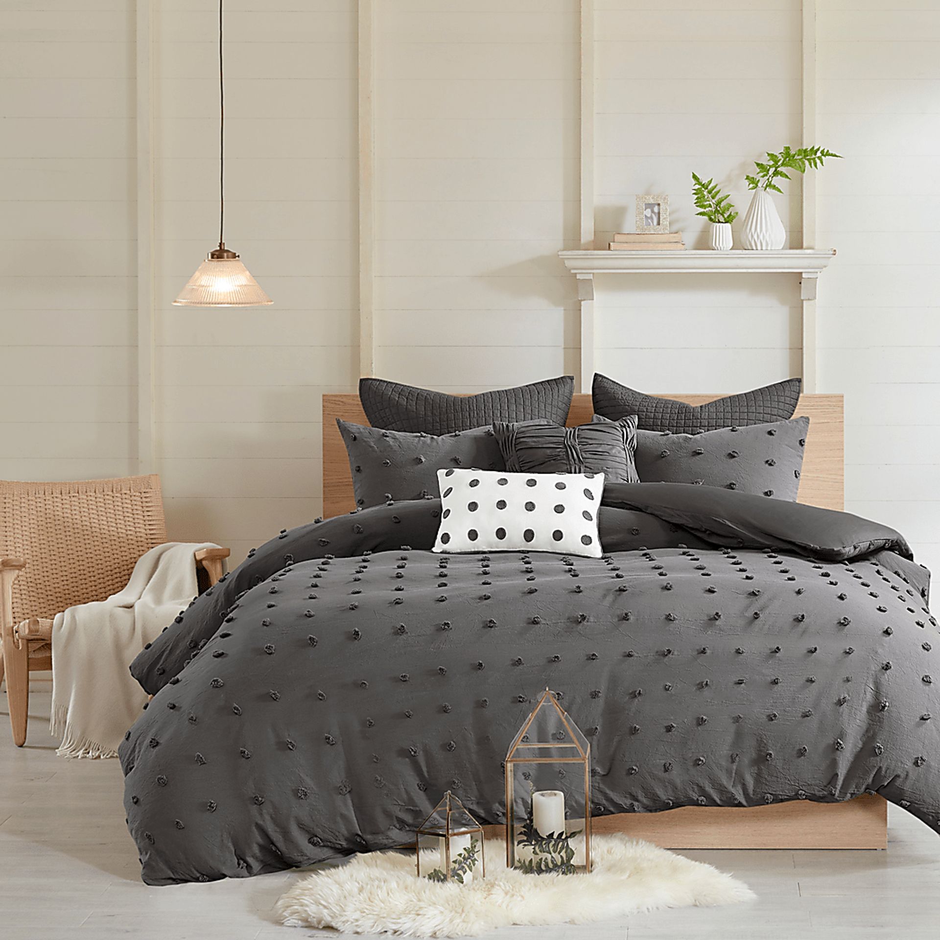 Kids Pastelle Charcoal Twin Comforter Set - Image 2