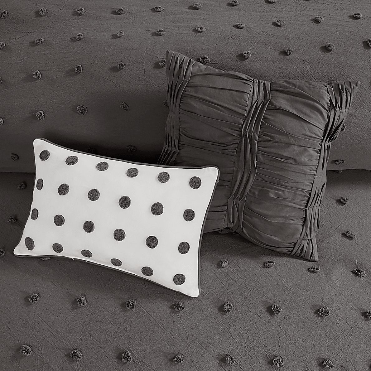 Kids Pastelle Charcoal 5 Pc Twin Comforter Set