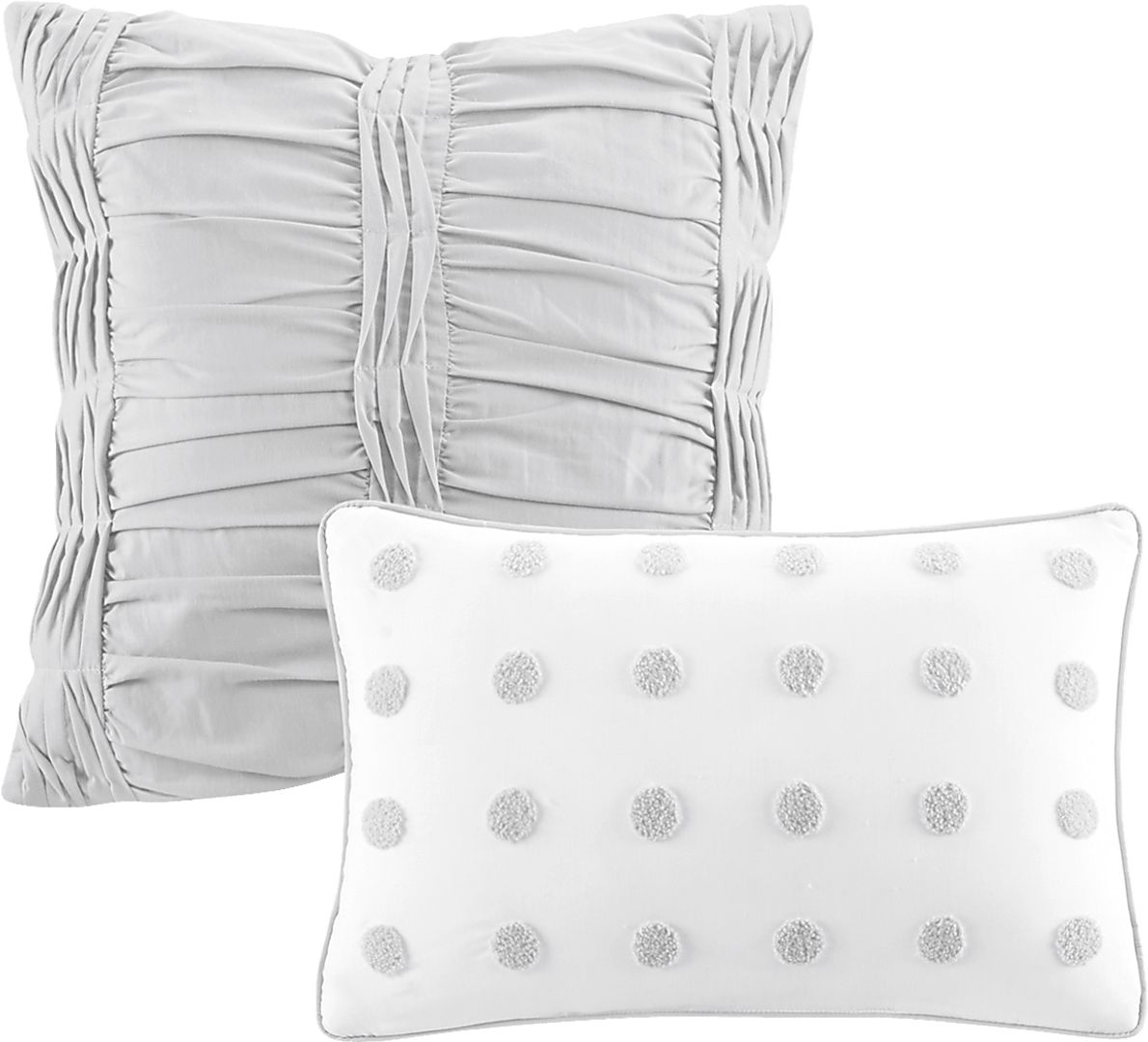Kids Pastelle Gray 5 Pc Twin Comforter Set