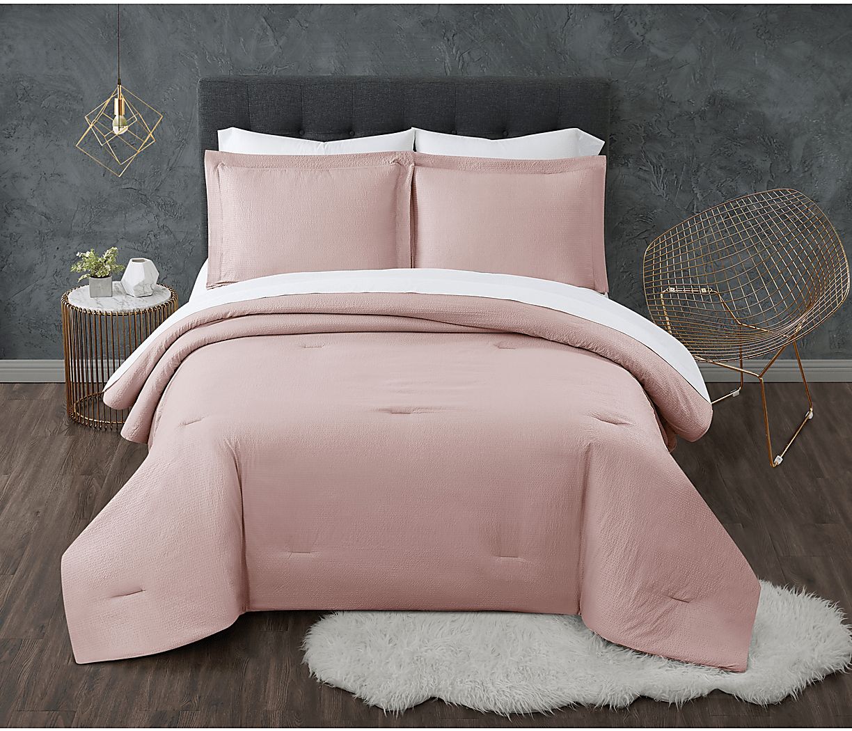Kids Pasty Fields Blush Twin Comforter Set