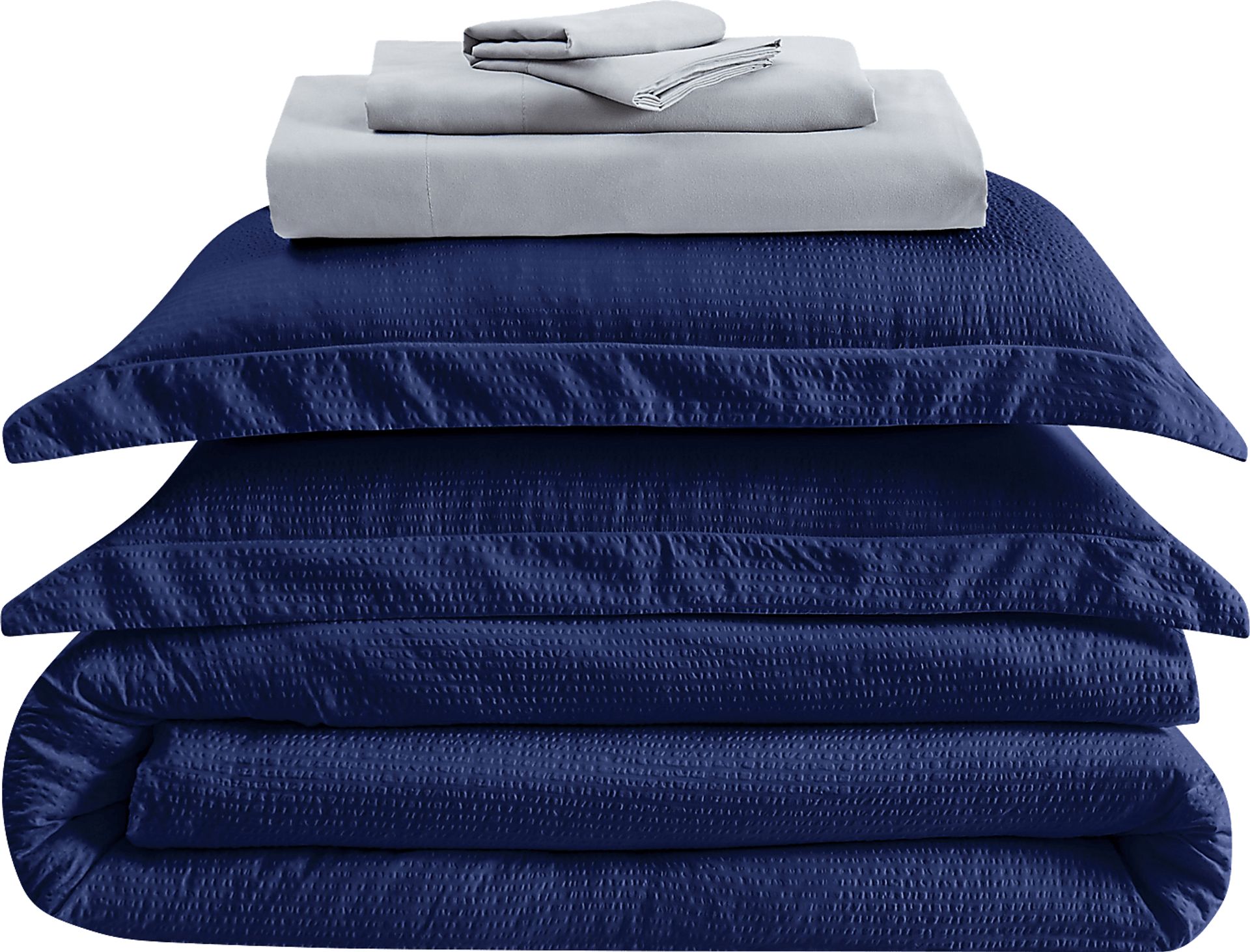 Kids Pasty Fields Navy Twin Comforter Set - Image 2