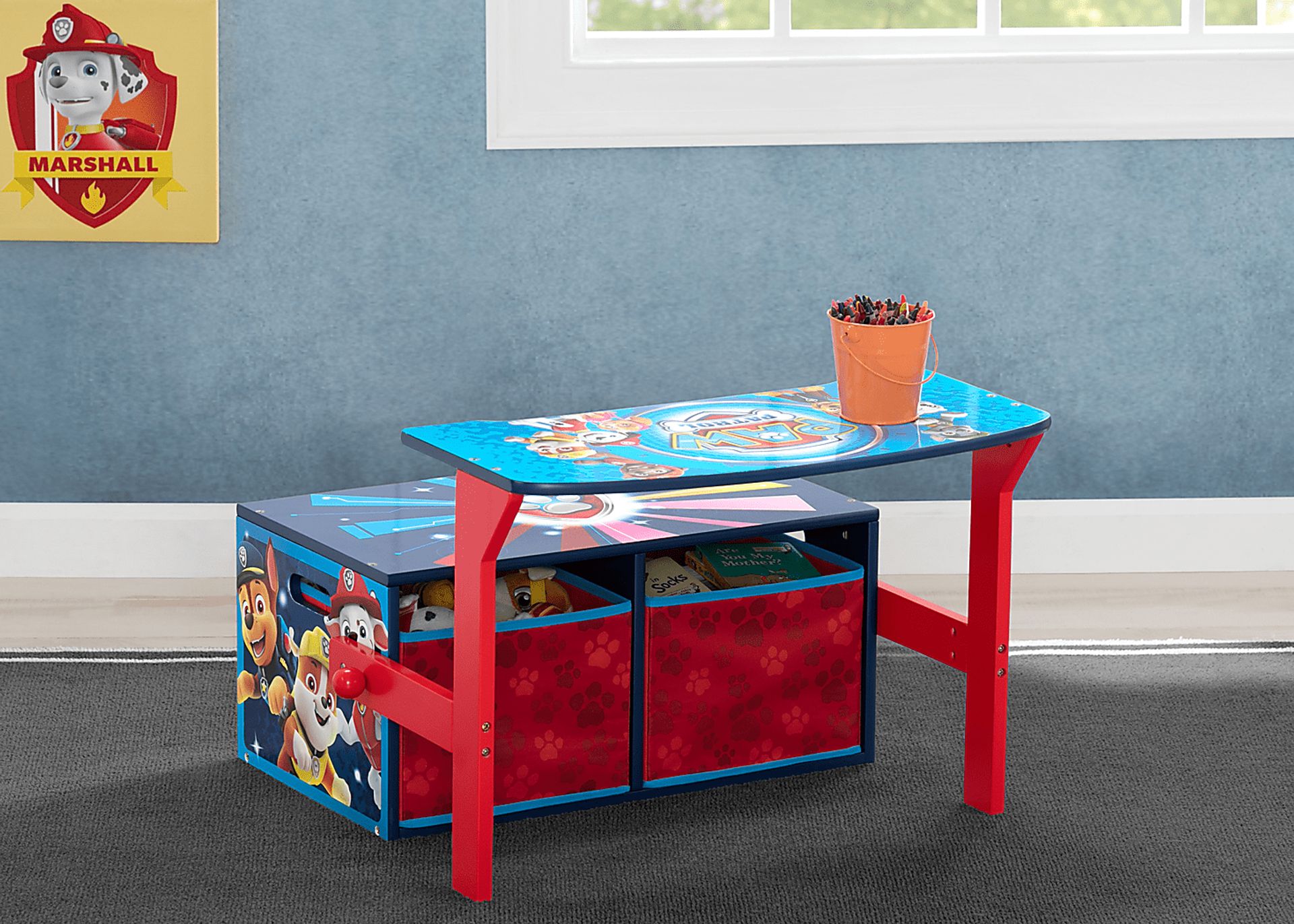 Kids Paw Patrol Blue Convertible Bench - Image 5
