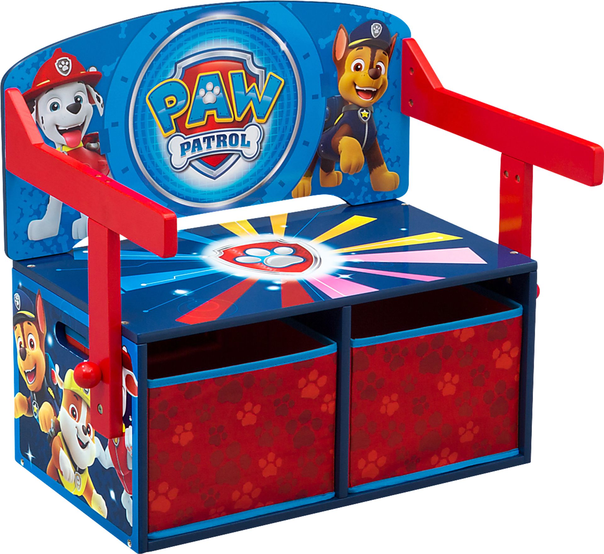 Kids Paw Patrol Blue Convertible Bench - Image 1