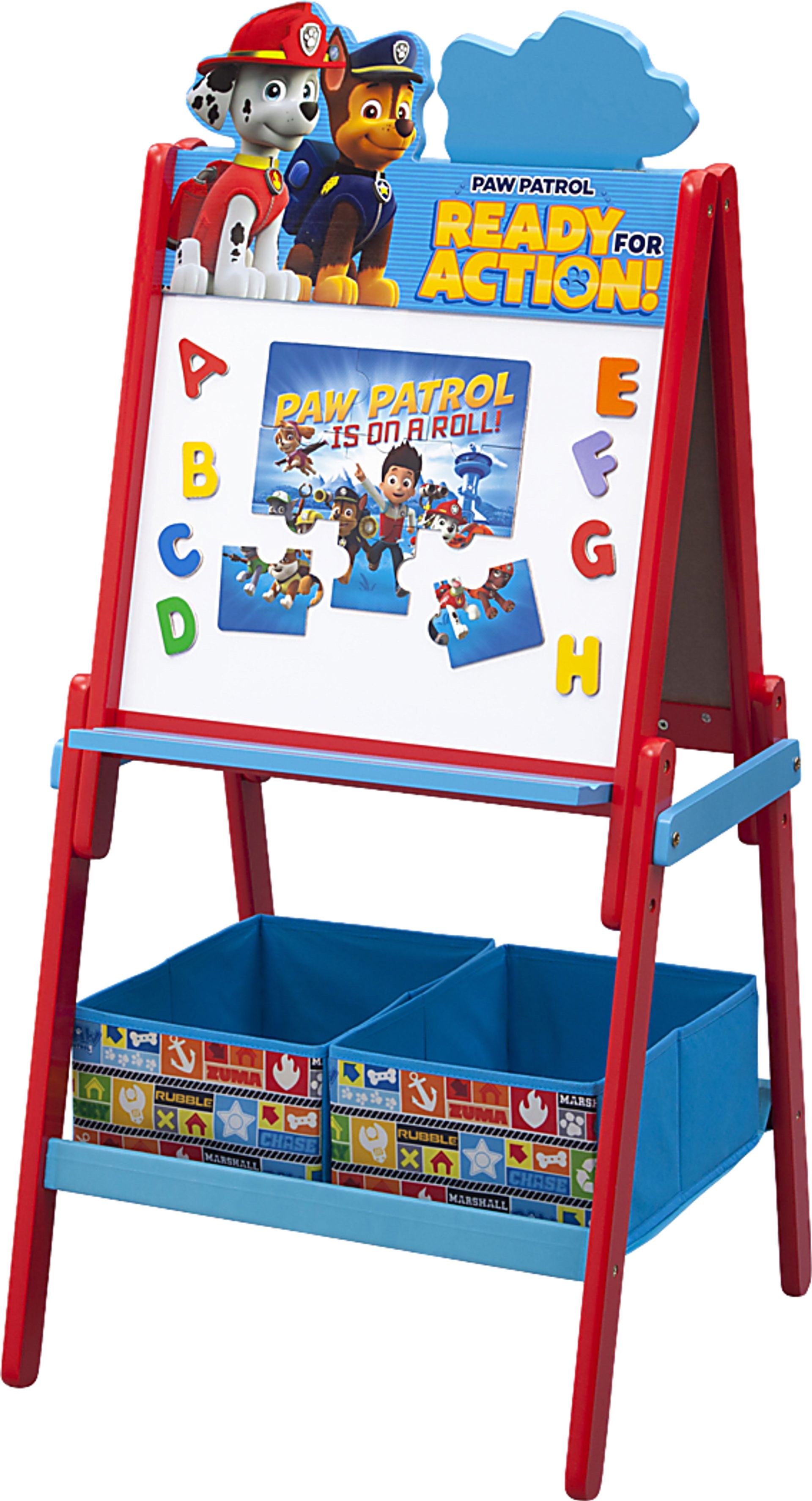 Kids Paw Patrol Blue Easel with Storage - Image 3