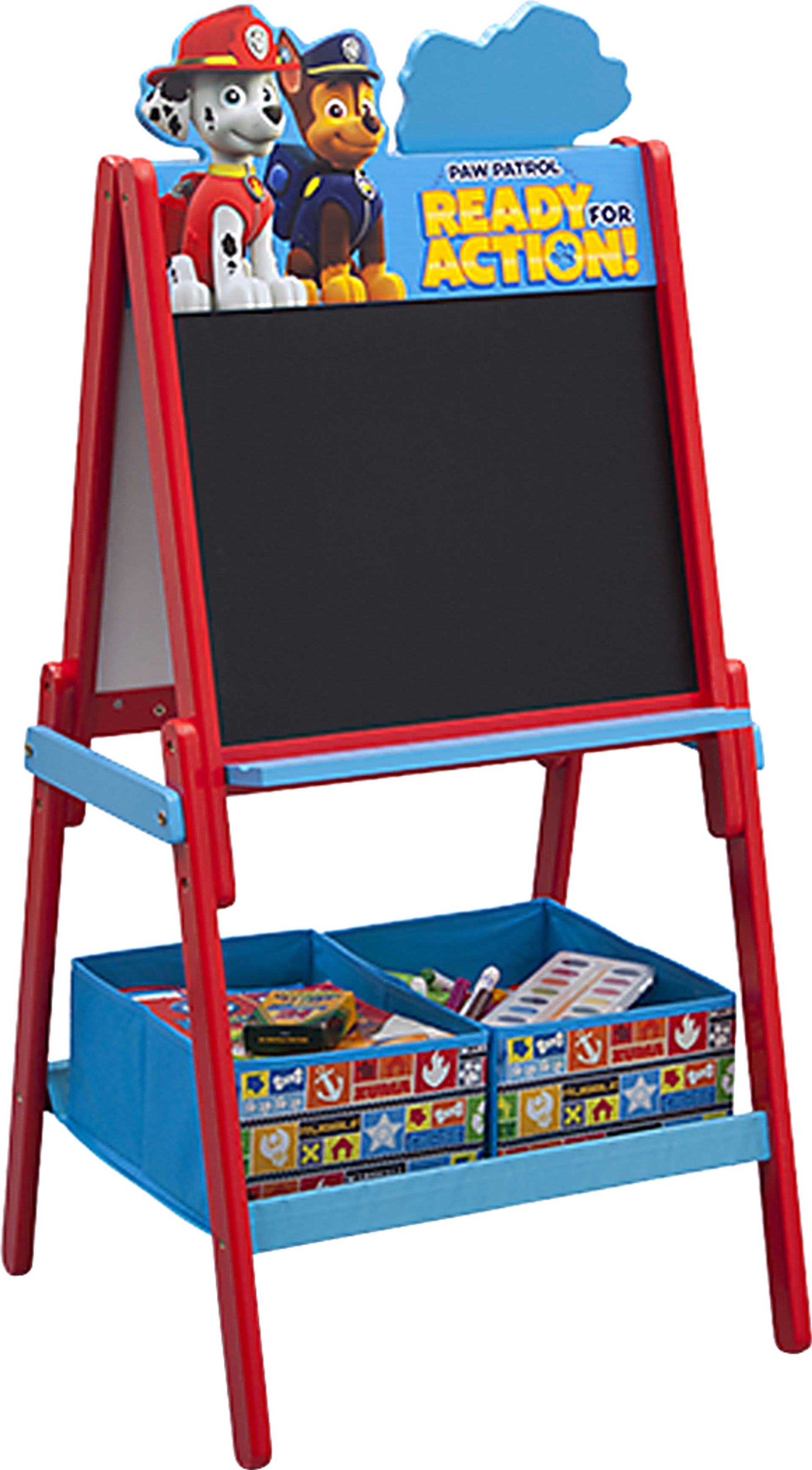 Kids Paw Patrol Blue Easel with Storage - Image 4