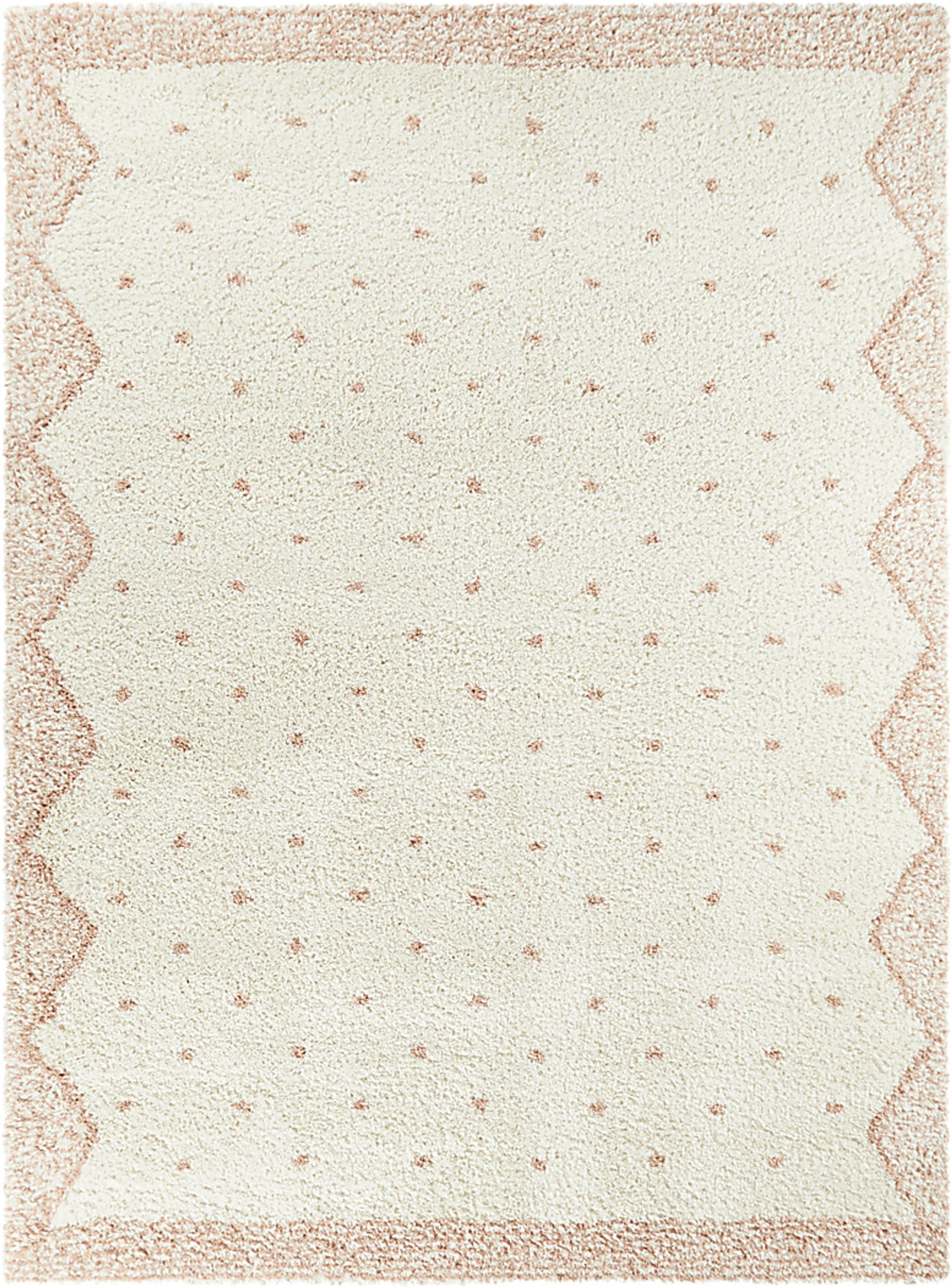 Kids Peach Dots Pink 2'7 x 7' Rug