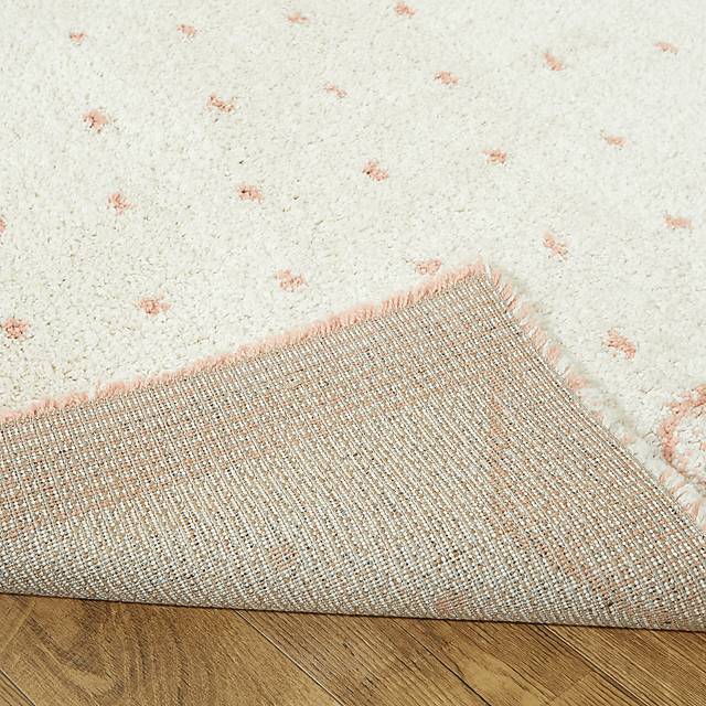 Kids Peach Dots Pink 5'3 x 7' Rug - Thumbnail - Image 3