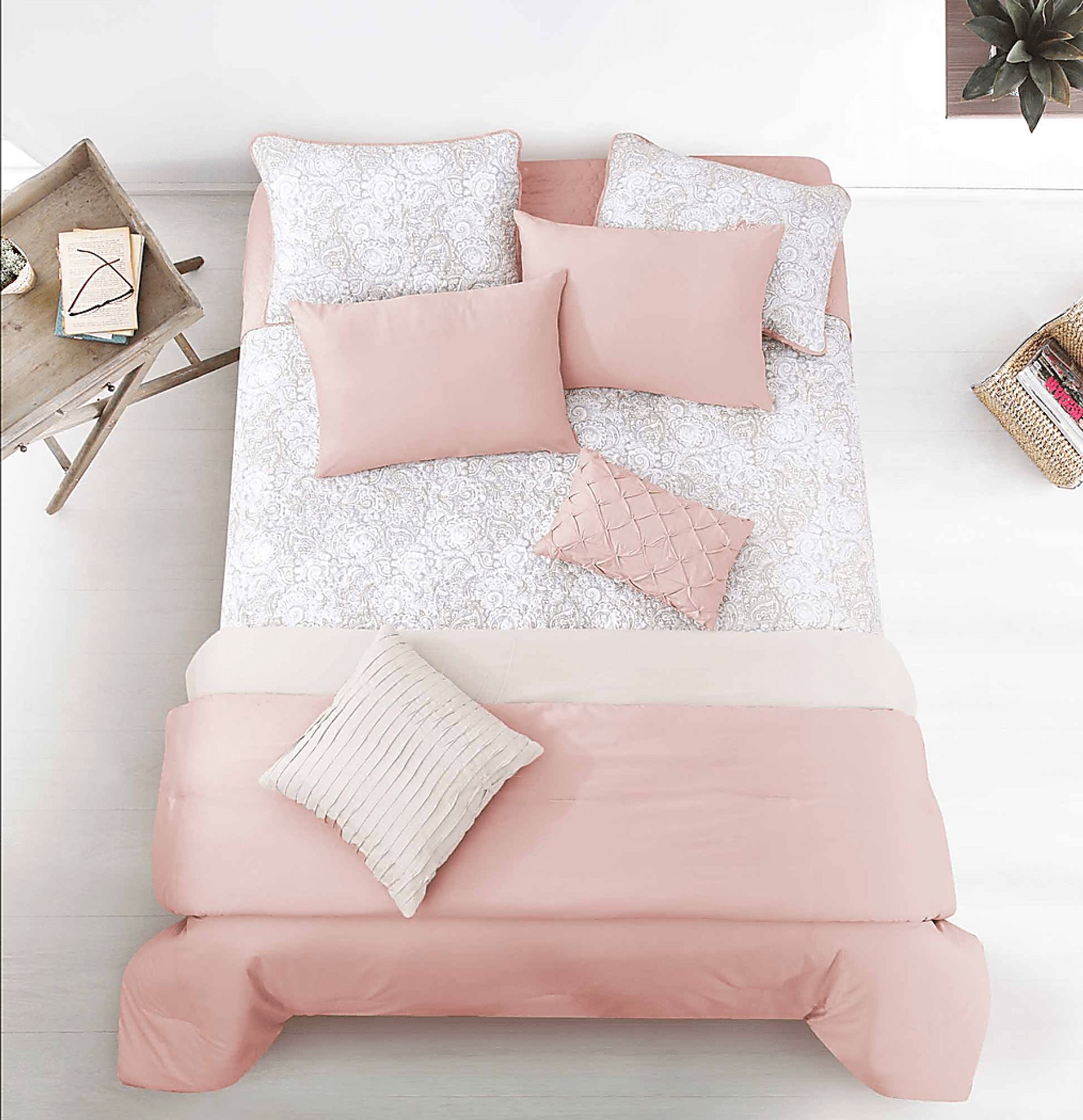 Kids Peachy Dreams Blush 6 Pc Twin Comforter Set - Image 2
