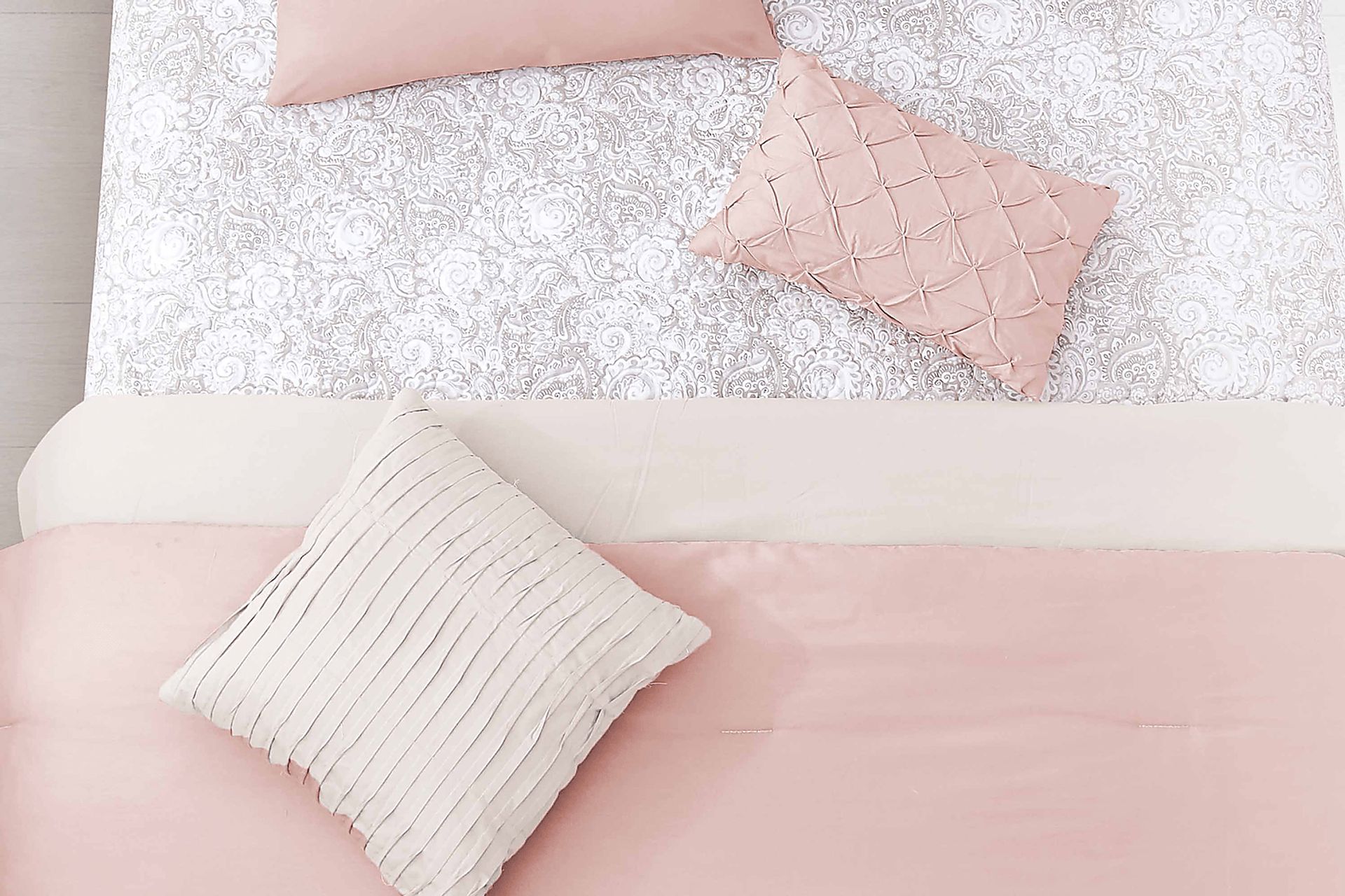 Kids Peachy Dreams Blush 6 Pc Twin Comforter Set - Image 4