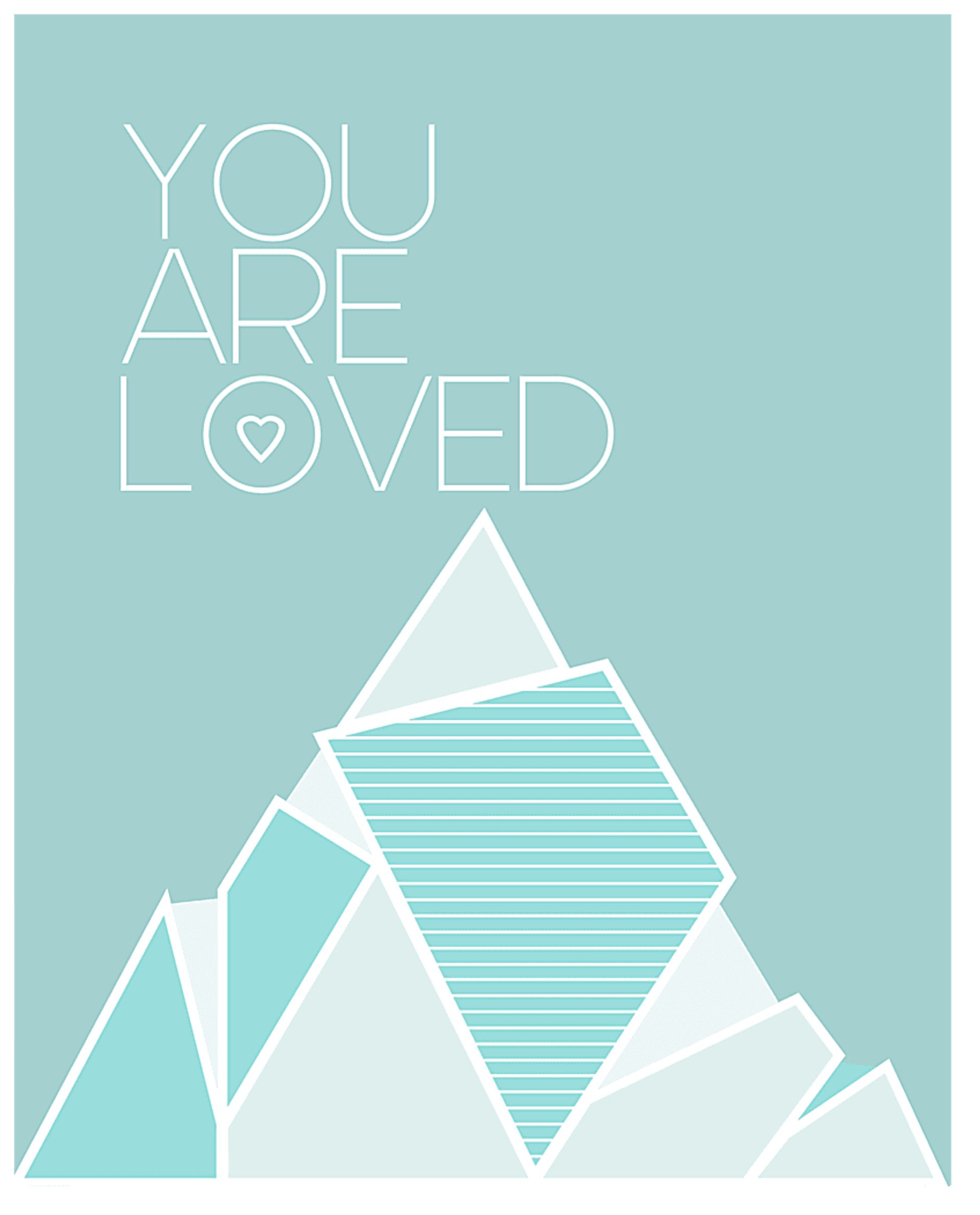 Kids Peaky Love Blue Artwork - Image 1