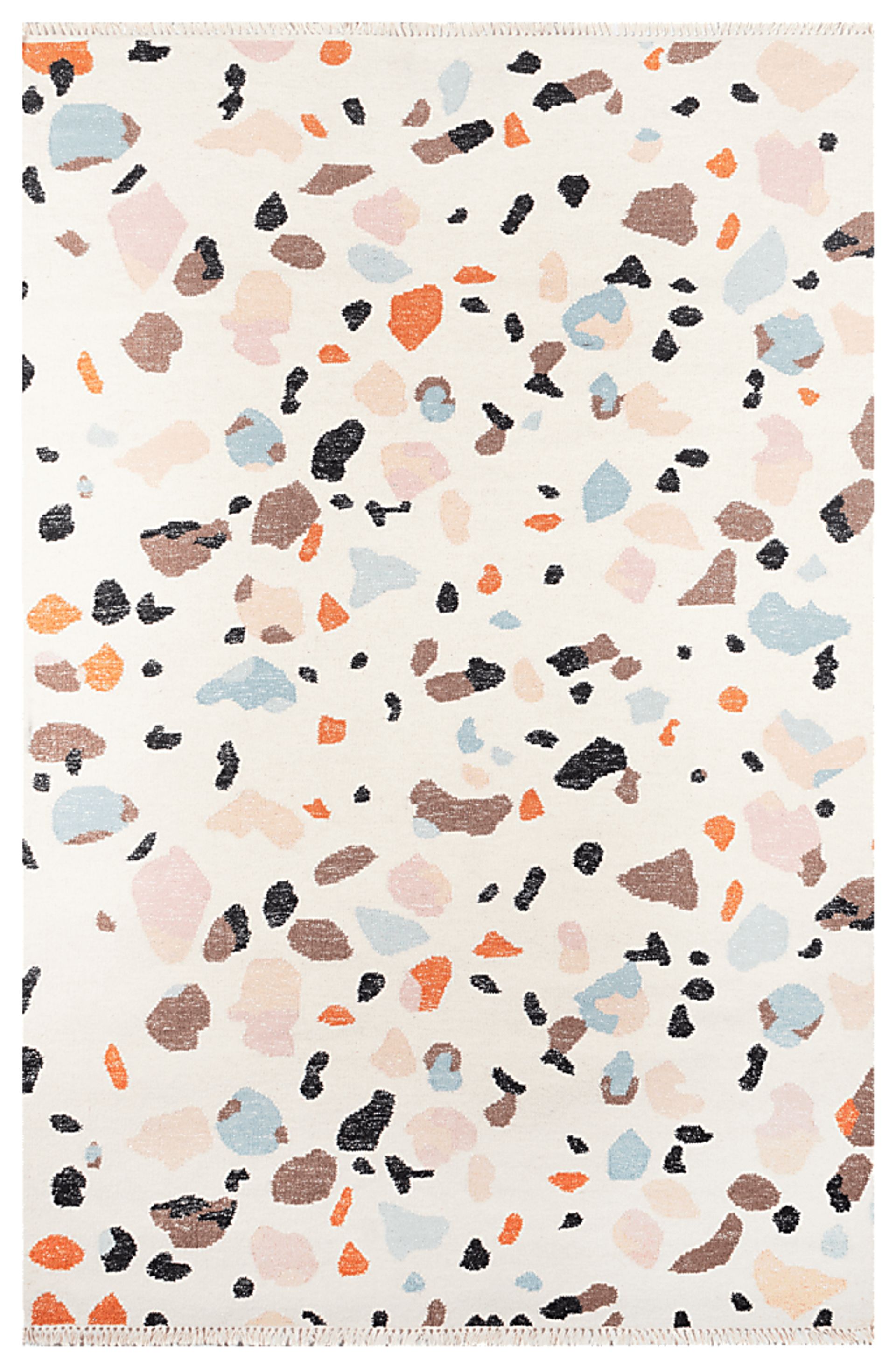 Kids Pebble Patch Ivory 3'6 x 5'6 Rug - Image 1