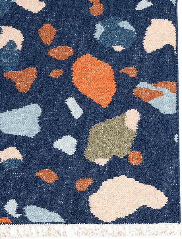 Kids Pebble Patch Navy 5' x 7'6 Rug - Thumbnail - Image 2