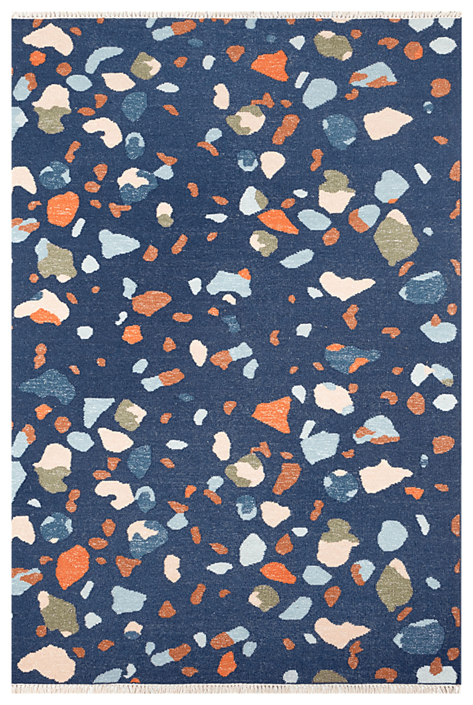 Kids Pebble Patch Navy 5' x 7'6 Rug - Image 1