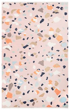 Kids Pebble Patch Pink 3'6 x 5'6 Rug