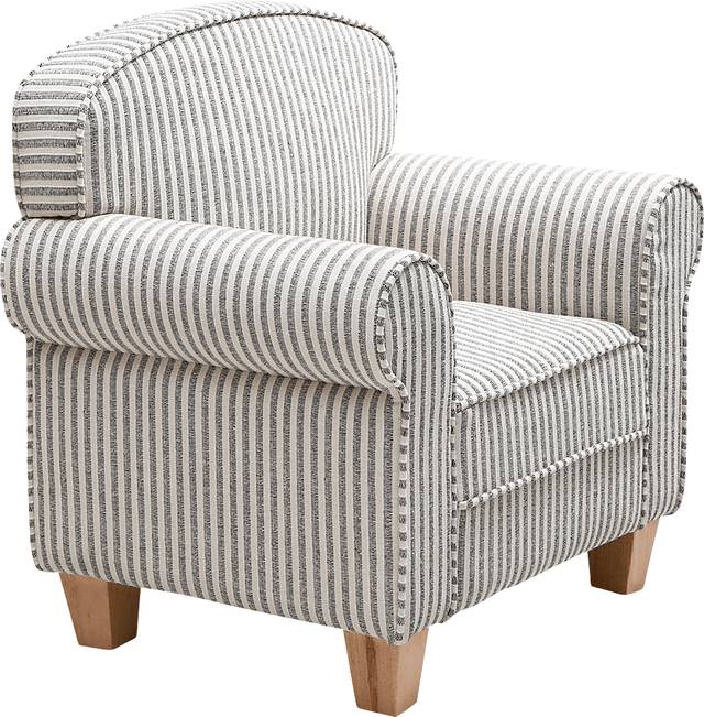 Kids Peloli Gray/White Accent Chair - Thumbnail - Image 2