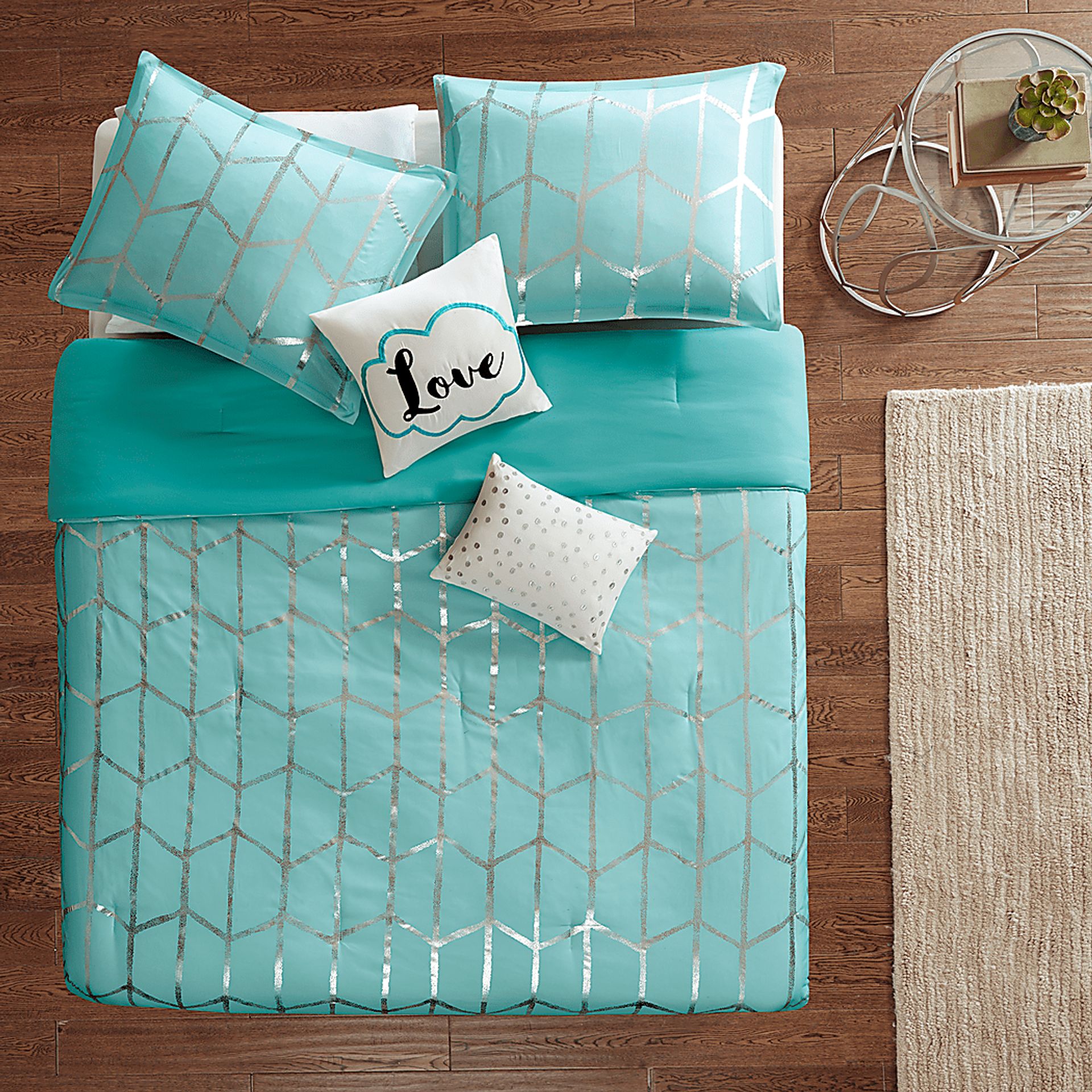 Kids Penmare Aqua Full/Queen Comforter Set - Image 3