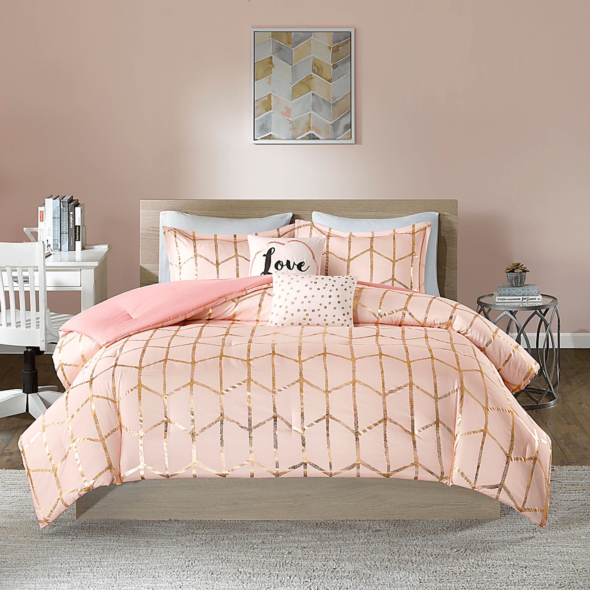 Kids Penmare Blush Twin Comforter Set - Image 2