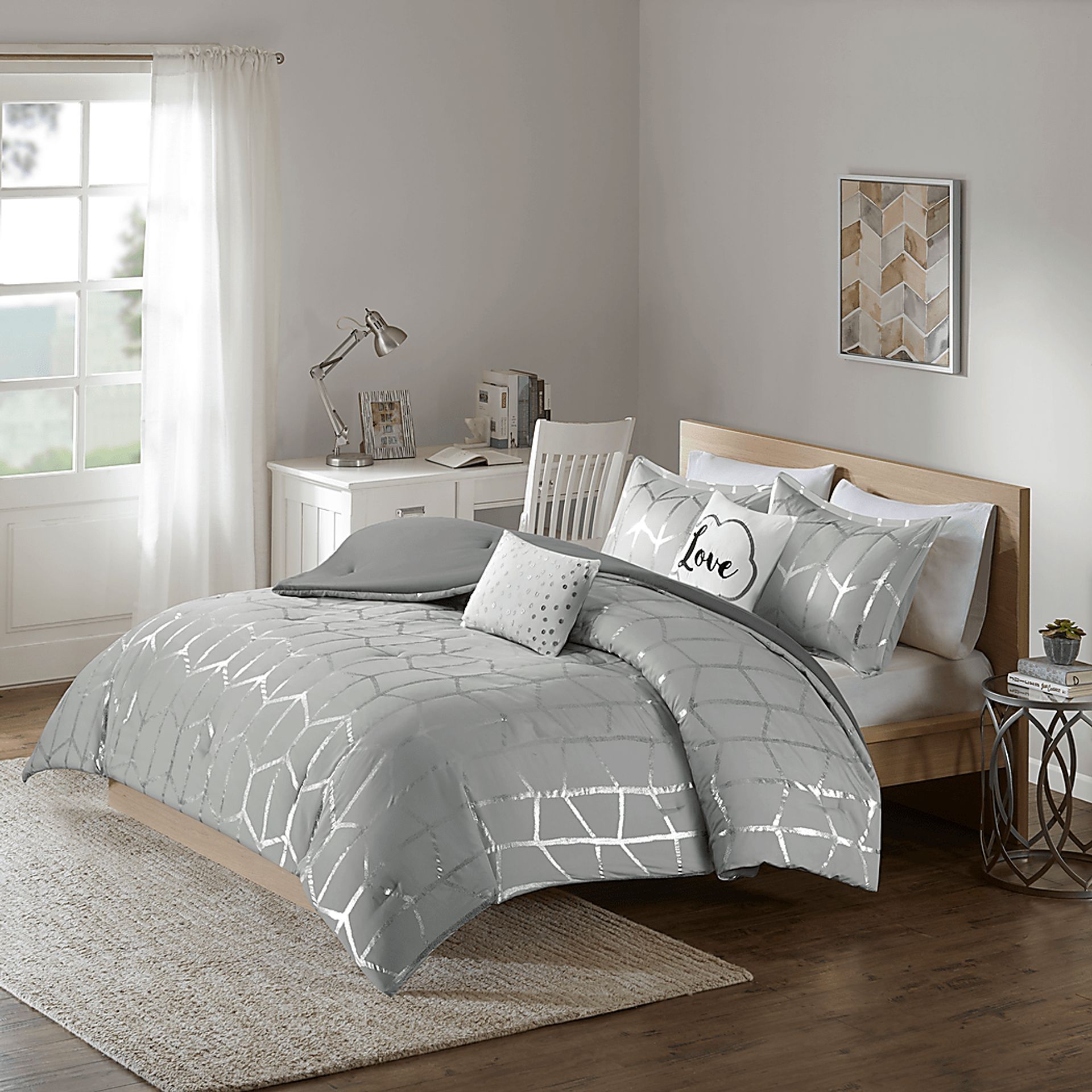 Kids Penmare Gray Twin Comforter Set - Image 1