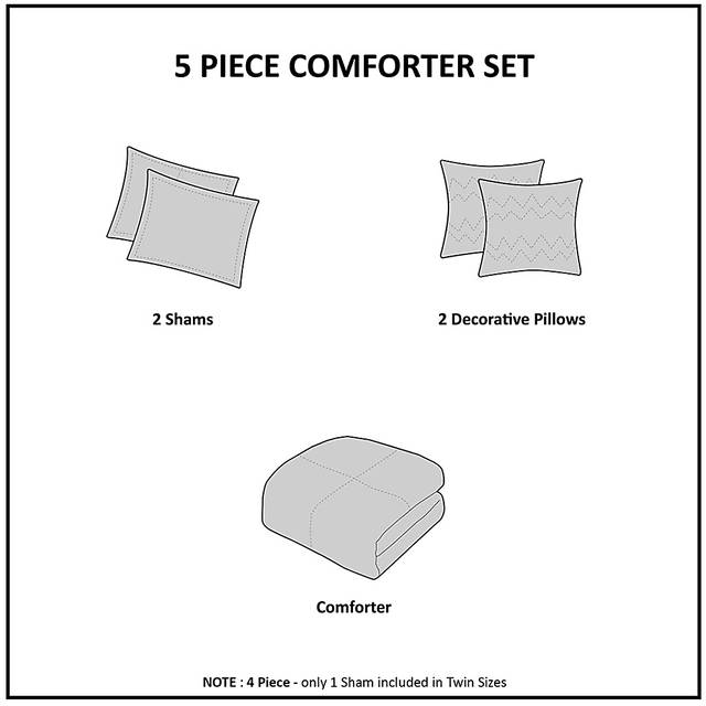 Kids Penmare Navy 4 Pc Twin Comforter Set - Thumbnail - Image 14