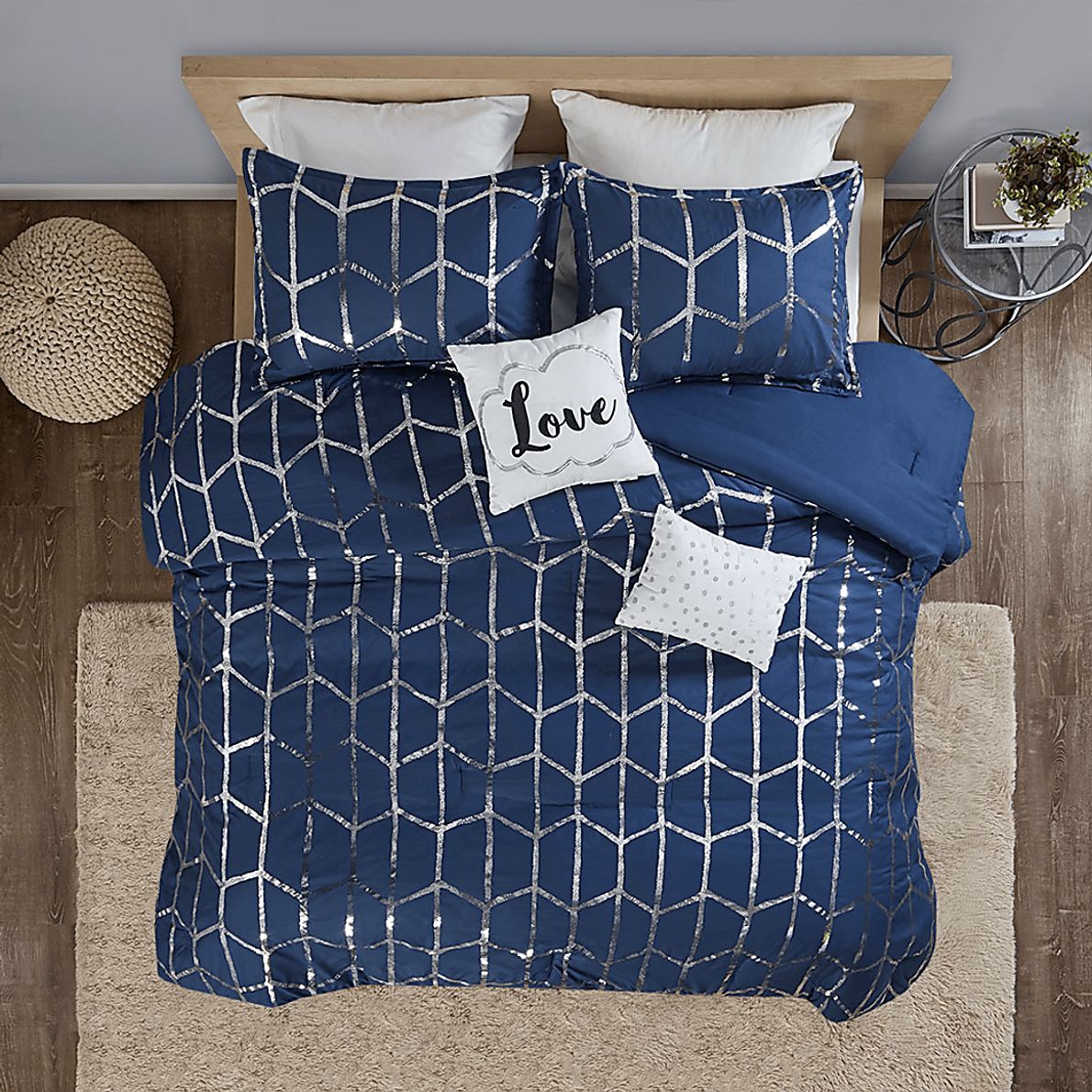Kids Penmare Navy 4 Pc Twin Comforter Set