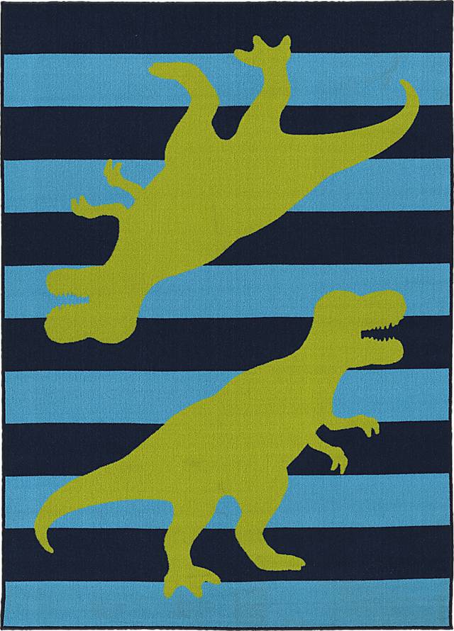 Kids Pentridge Blue 5' x 7' Rug - Thumbnail - Image 1