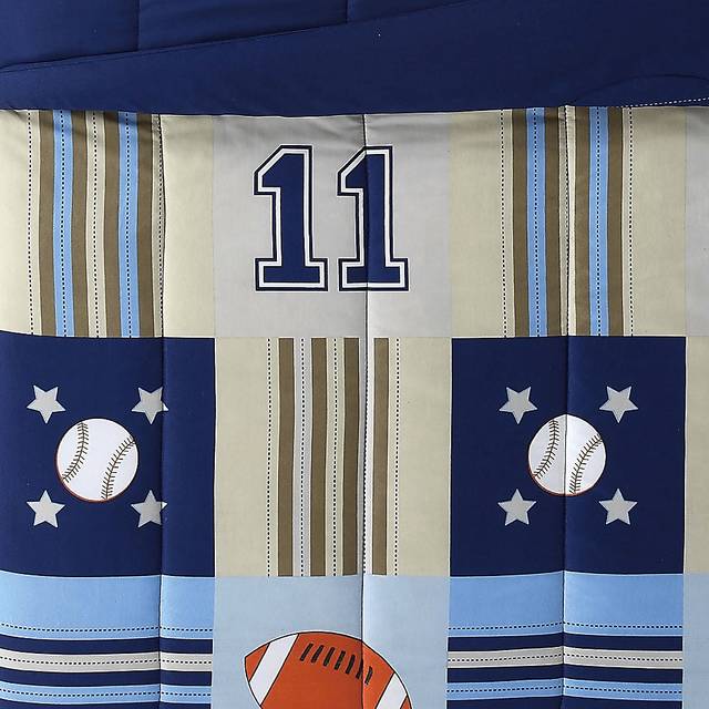 Kids Perfect Score Blue Twin Comforter Set - Thumbnail - Image 3