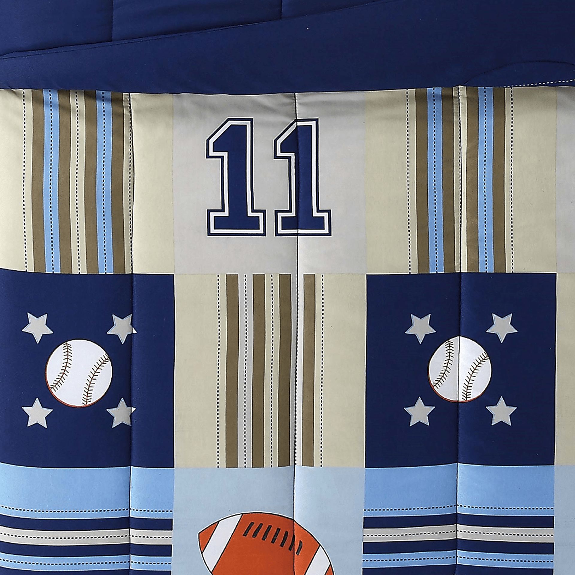 Kids Perfect Score Blue Twin Comforter Set - Image 3