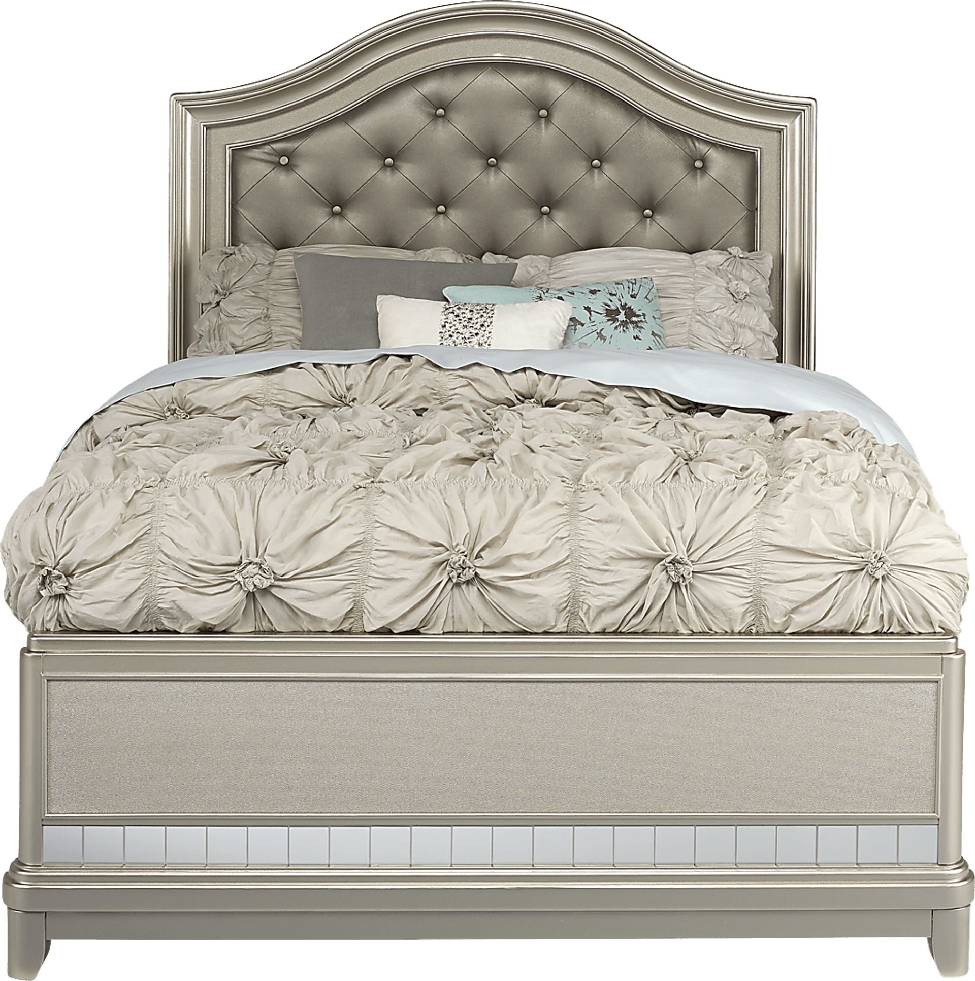 Kids Petit Paris Silver 3 Pc Twin Panel Bed - Image 2