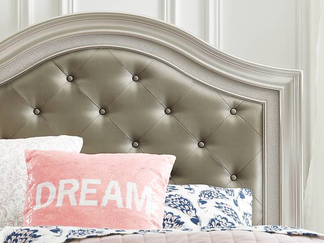 Kids Petit Paris Silver 3 Pc Twin Panel Bed - Thumbnail - Image 3