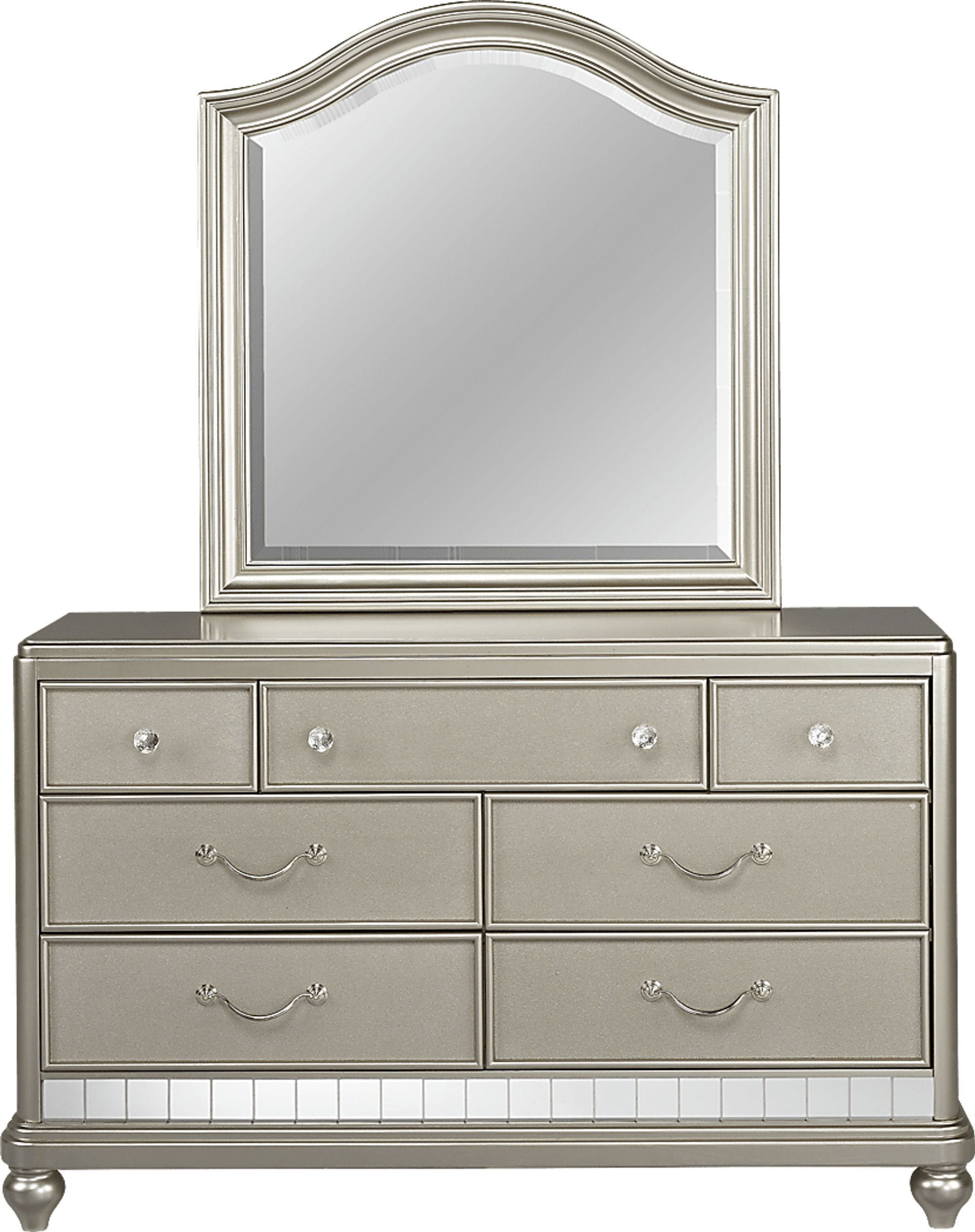 Kids Petit Paris Silver Dresser & Mirror Set - Image 1