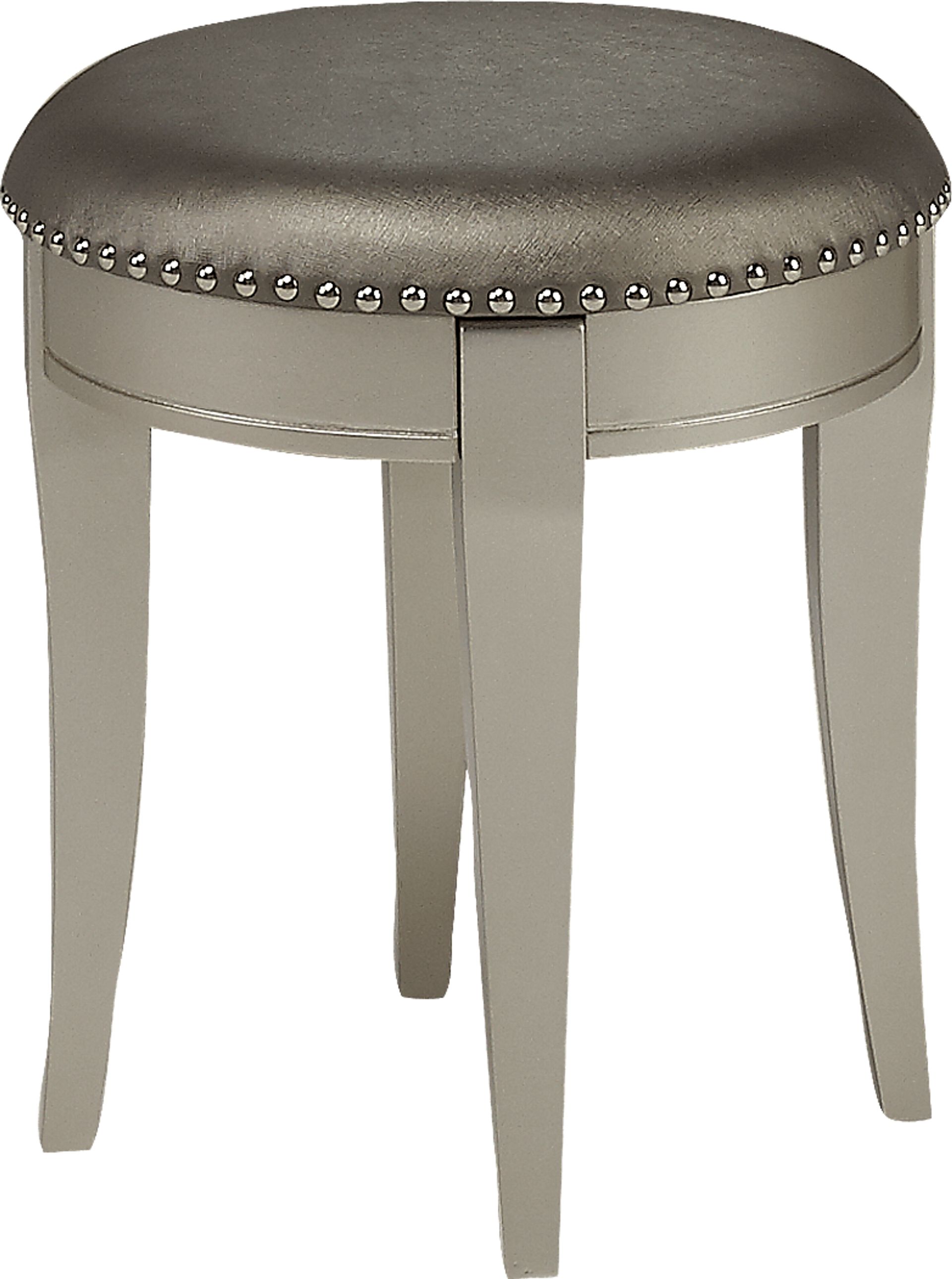 Kids Petit Paris Silver Vanity Stool - Image 1