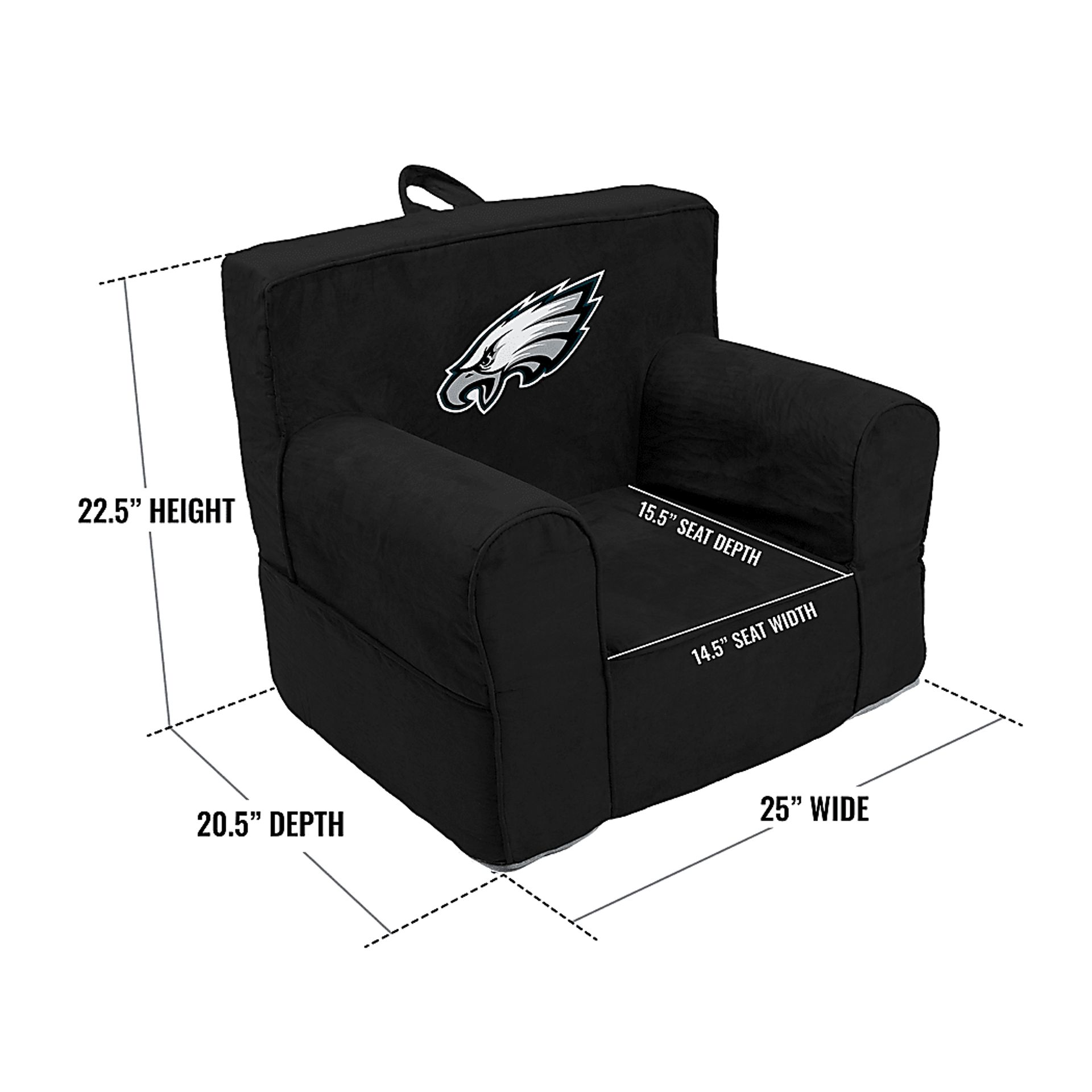 Kids Philadelphia Eagles Black Chair - Image 5